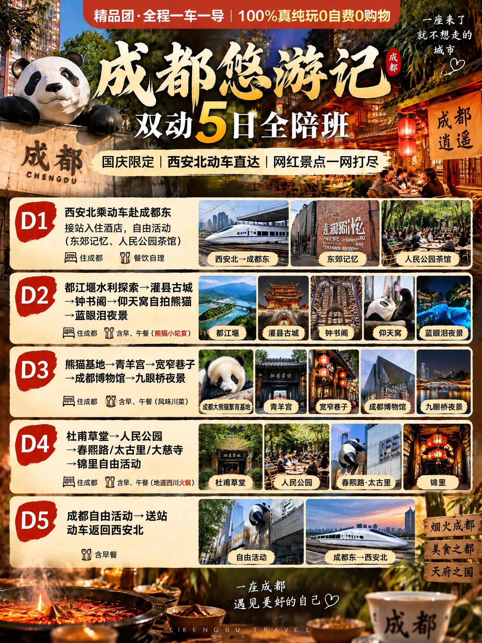 基于这张成都悠游记海报的整体风格和视觉元素，重新设计一张3:4… - 图片创意预览