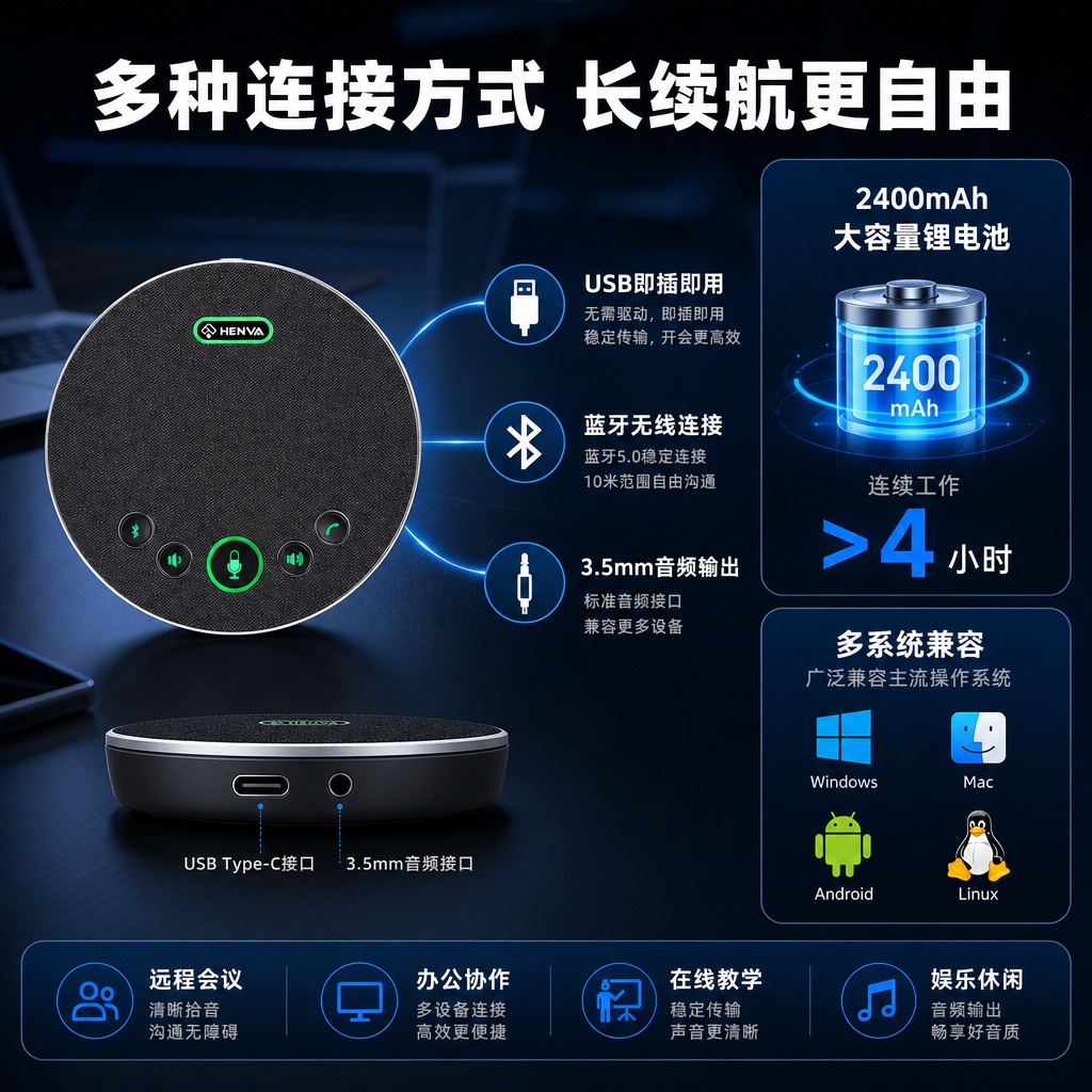 [商品] 使用【图1】HENVA拾音器HW-M3B；保留圆形黑… - 图片创意预览
