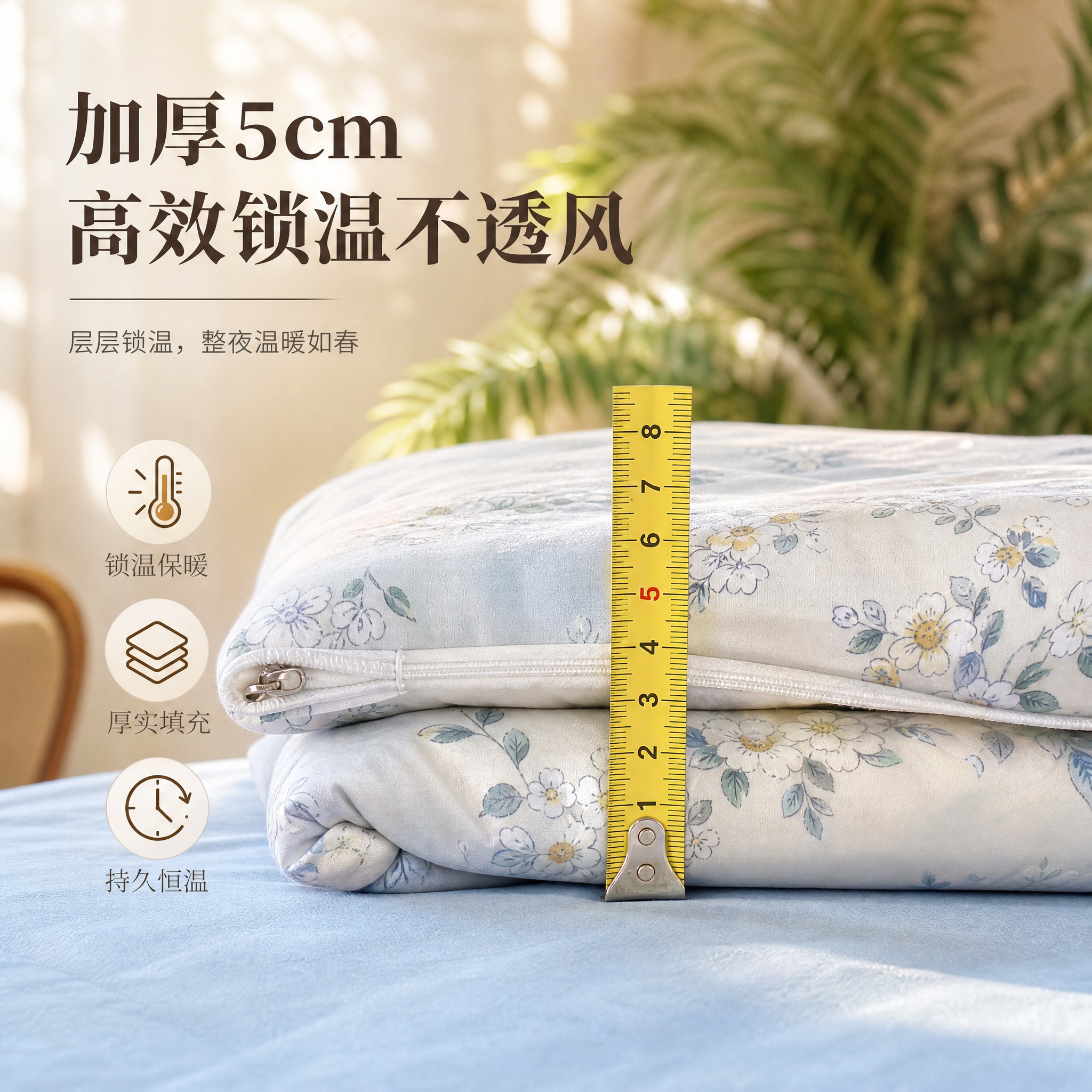[主图-2] 加厚5cm 锁温保暖功能展示 突出厚度和保暖效果… - 图片创意预览