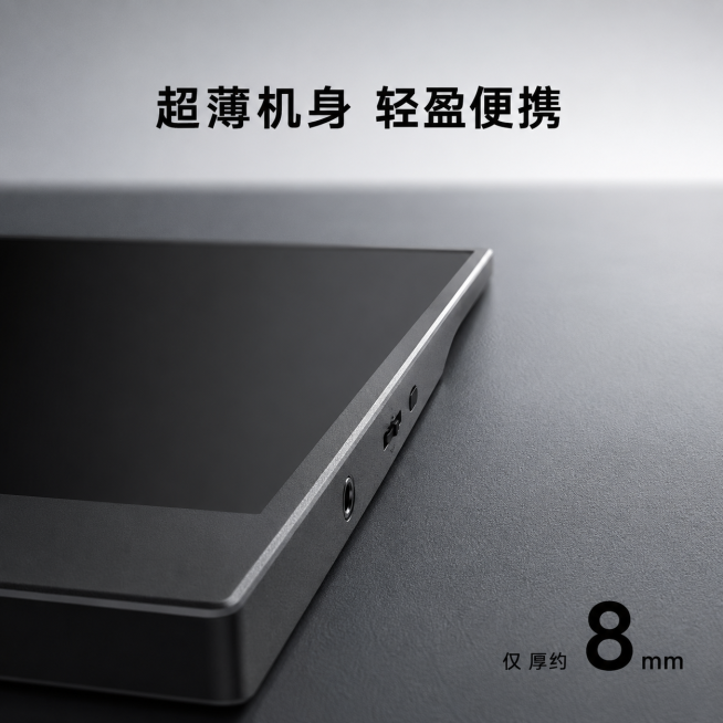 使用电商主图技能生成12张比例1:1的电商主图，适配平台为京东，商品为「图片1」「图片1」「图片1」「图片1」「图片1」「图片1」，商品卖点为参考同行热卖的15.6寸便携显示器，其他要求为注意：背部支预览效果