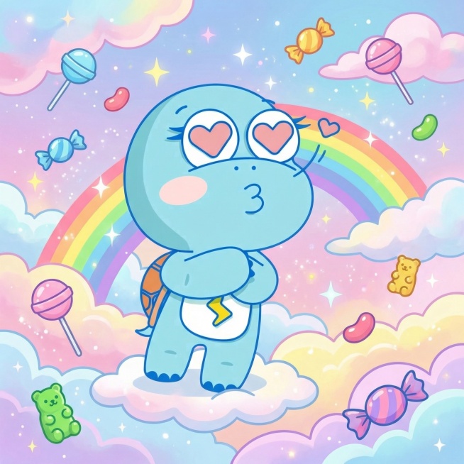 保持主体不变，加上合适的背景，背景要卡通一点预览效果