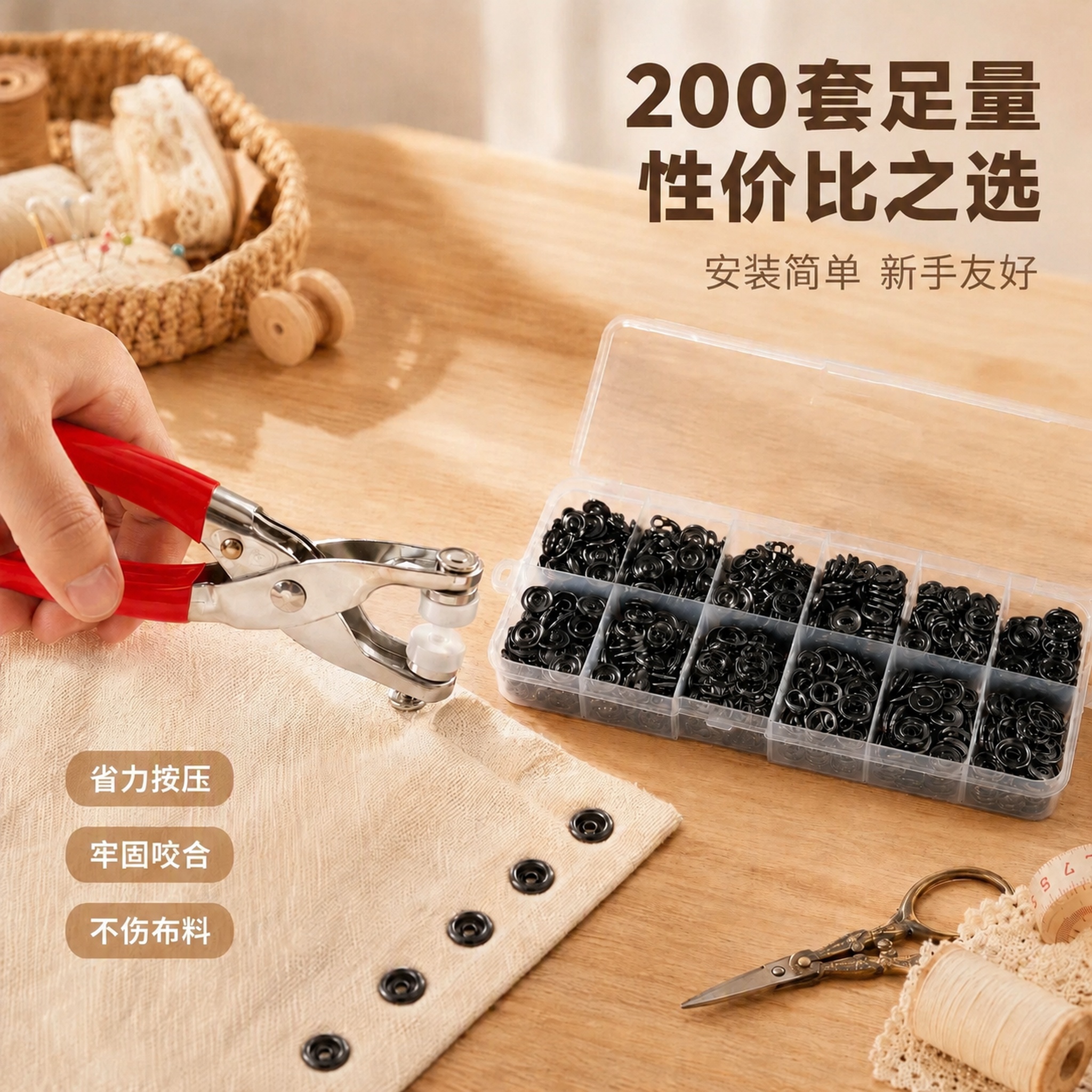 将图片中的透明塑料盒内的银色五爪扣替换为黑色（枪黑色/古铜黑色… - 图片创意预览