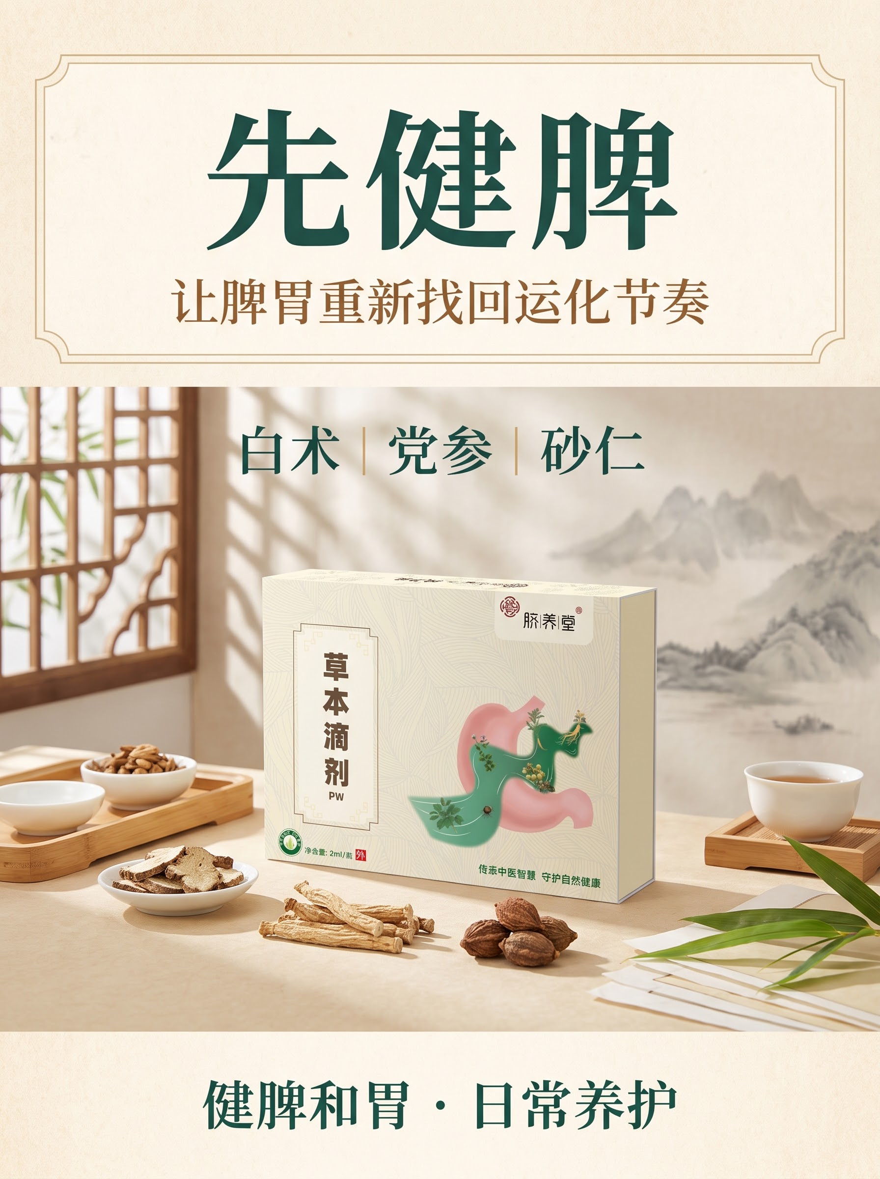 高端东方草本产品详情页，竖版315×420比例，现代东方草本品… - 图片创意预览