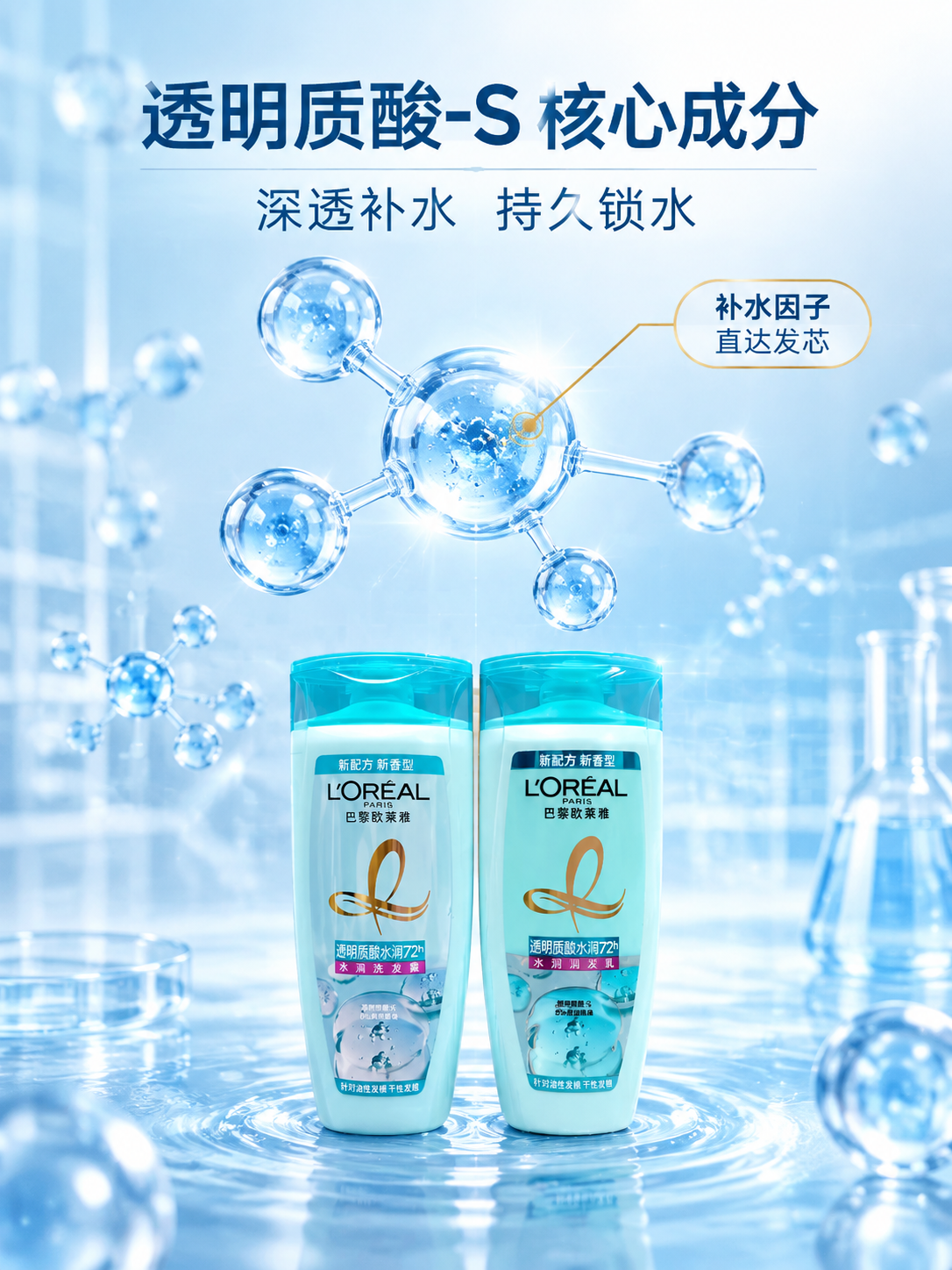 [主图-2] 核心成分解析，展示透明质酸-S核心成分与产品的关… - 图片创意预览