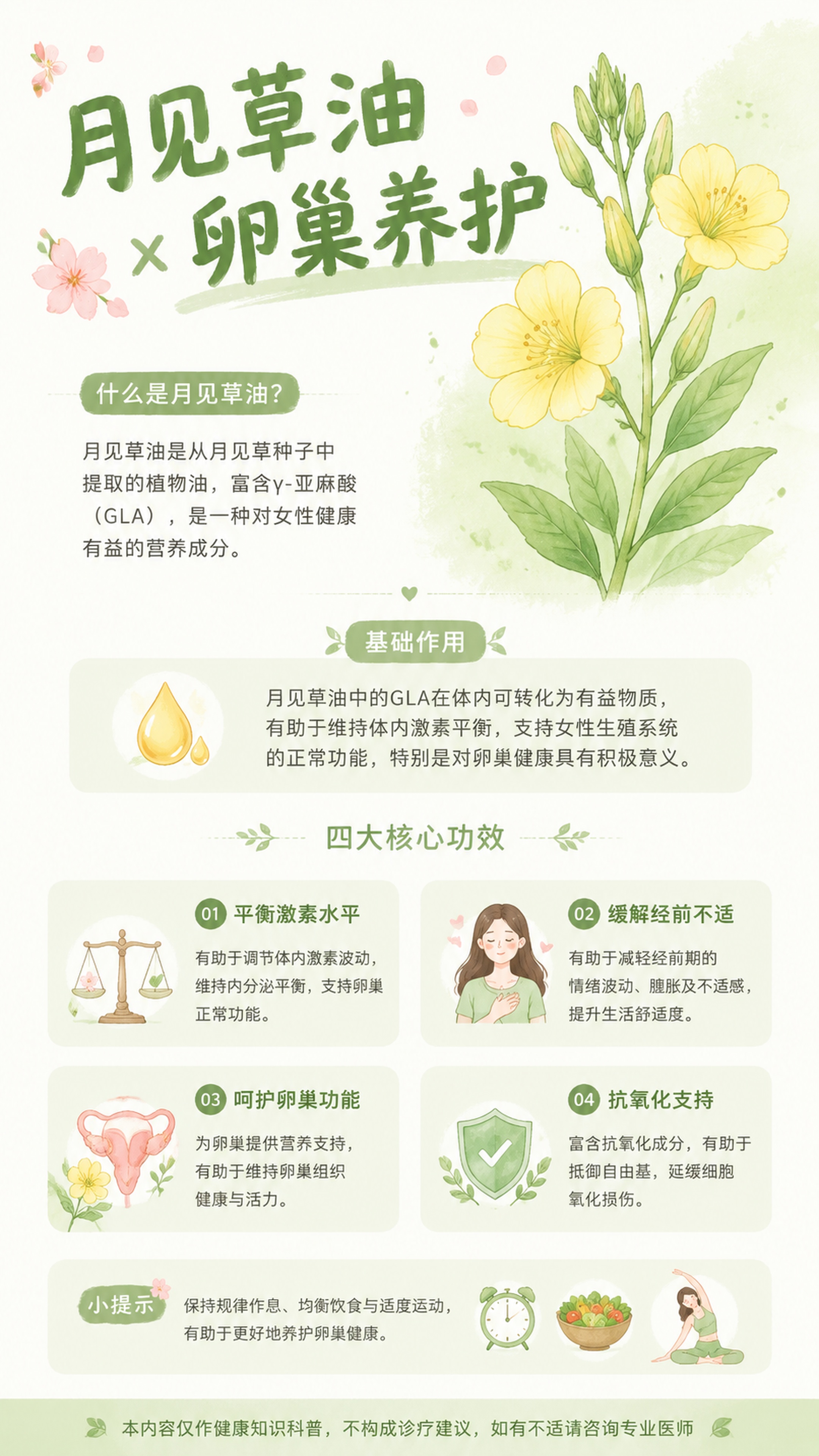 生成一张9:16竖版健康养生知识卡片海报，纯净无水印、无手机状… - 图片创意预览