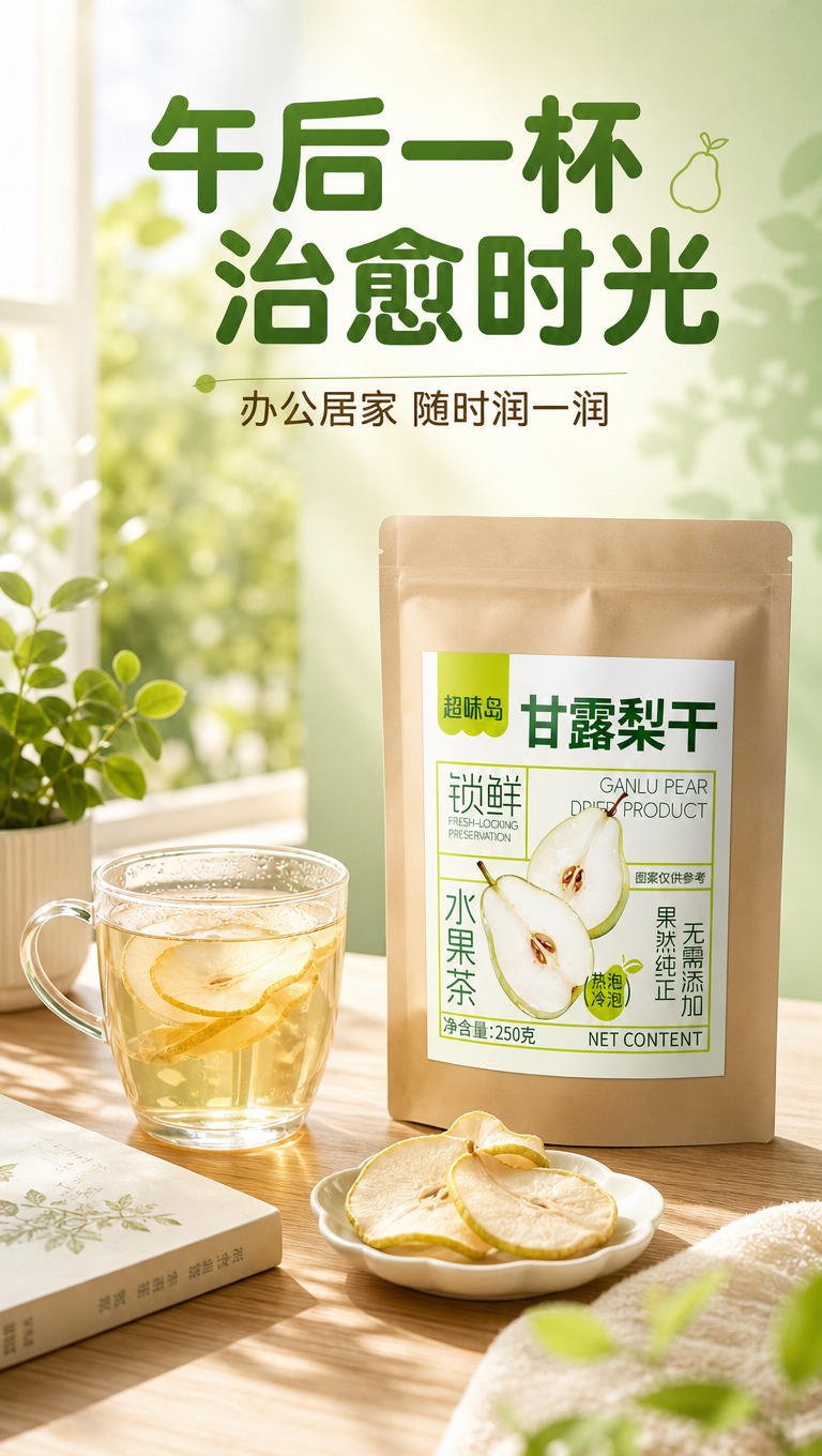 [商品] 使用【图1】超味岛甘露梨干自立袋包装；保留全部包装文… - 图片创意预览