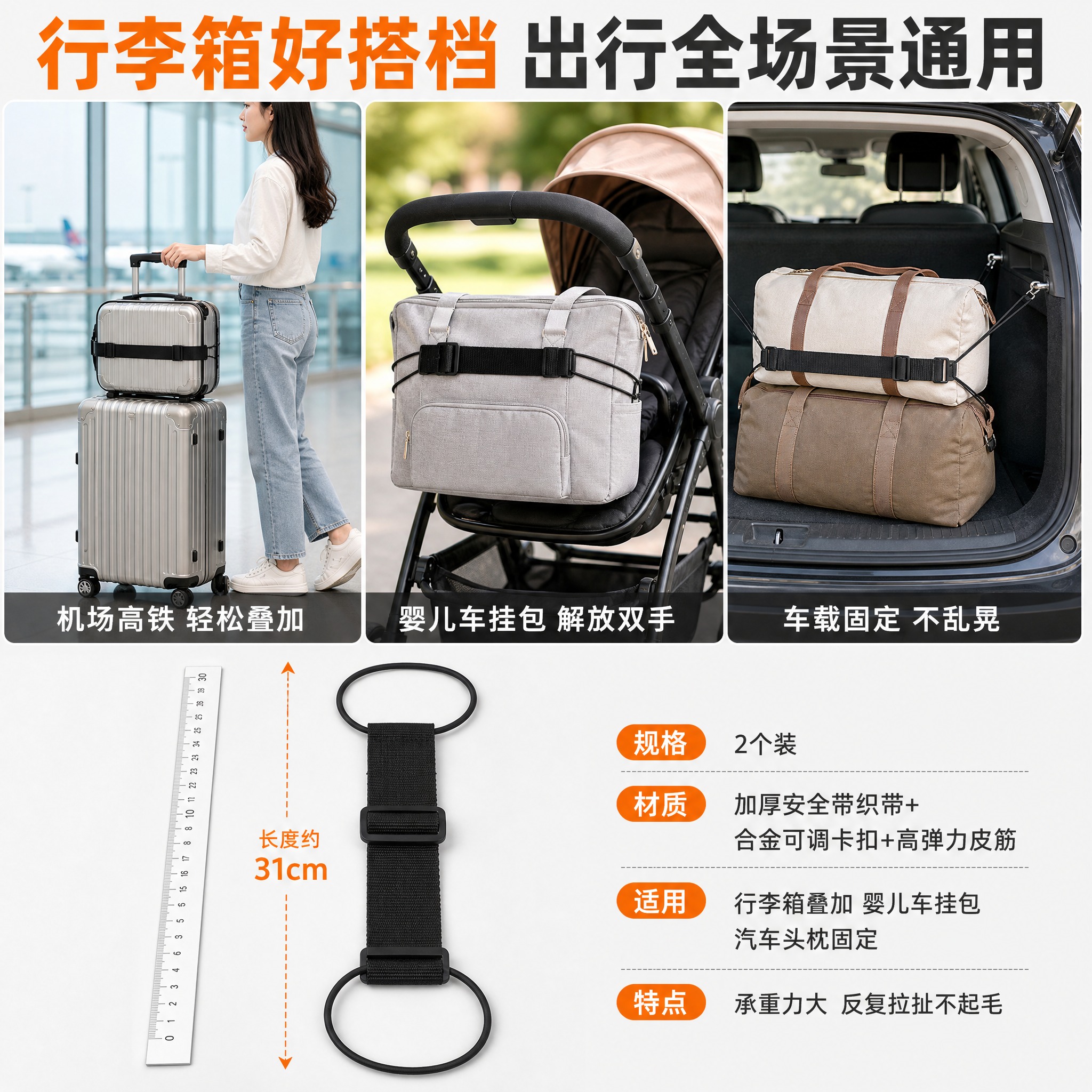 [主图-6] 全场景适用+尺寸参数 行李箱好搭档 出行全场景通… - 图片创意预览