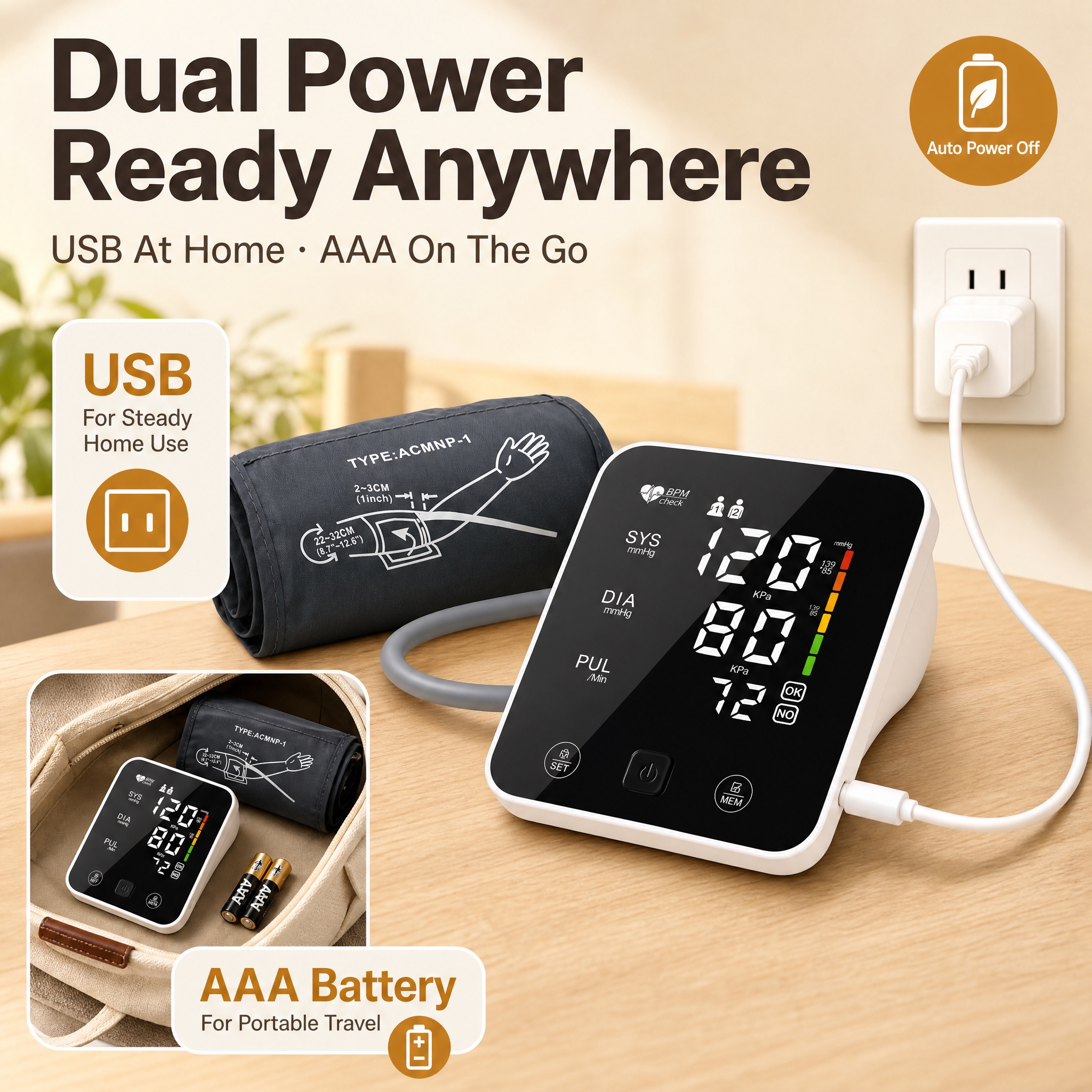 [主图-8] 唯一任务：双供电适配——USB 家用稳定供电与… - 图片创意预览
