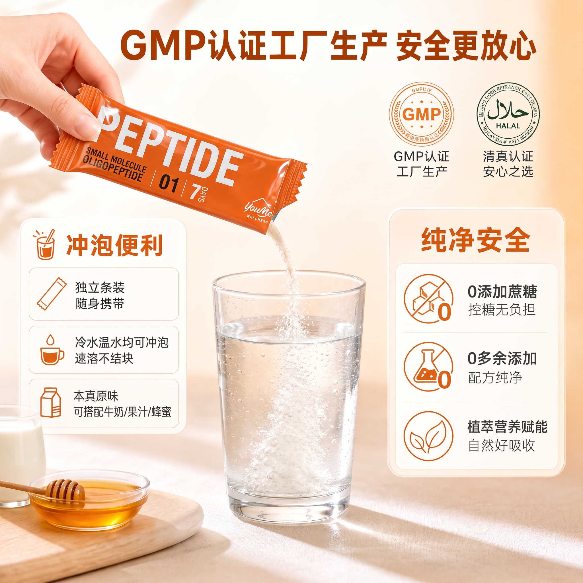 条状包装倒粉末的开口大一点，下方每天1-2条，喝出好体质的文本… - 图片创意预览