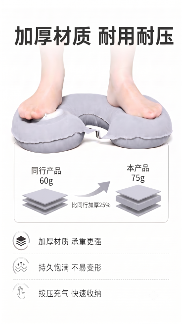 把同行产品60g 和本产品75g下面材料的颜色，变更为脚下面啃的产品的颜色一样，其它不要变预览效果
