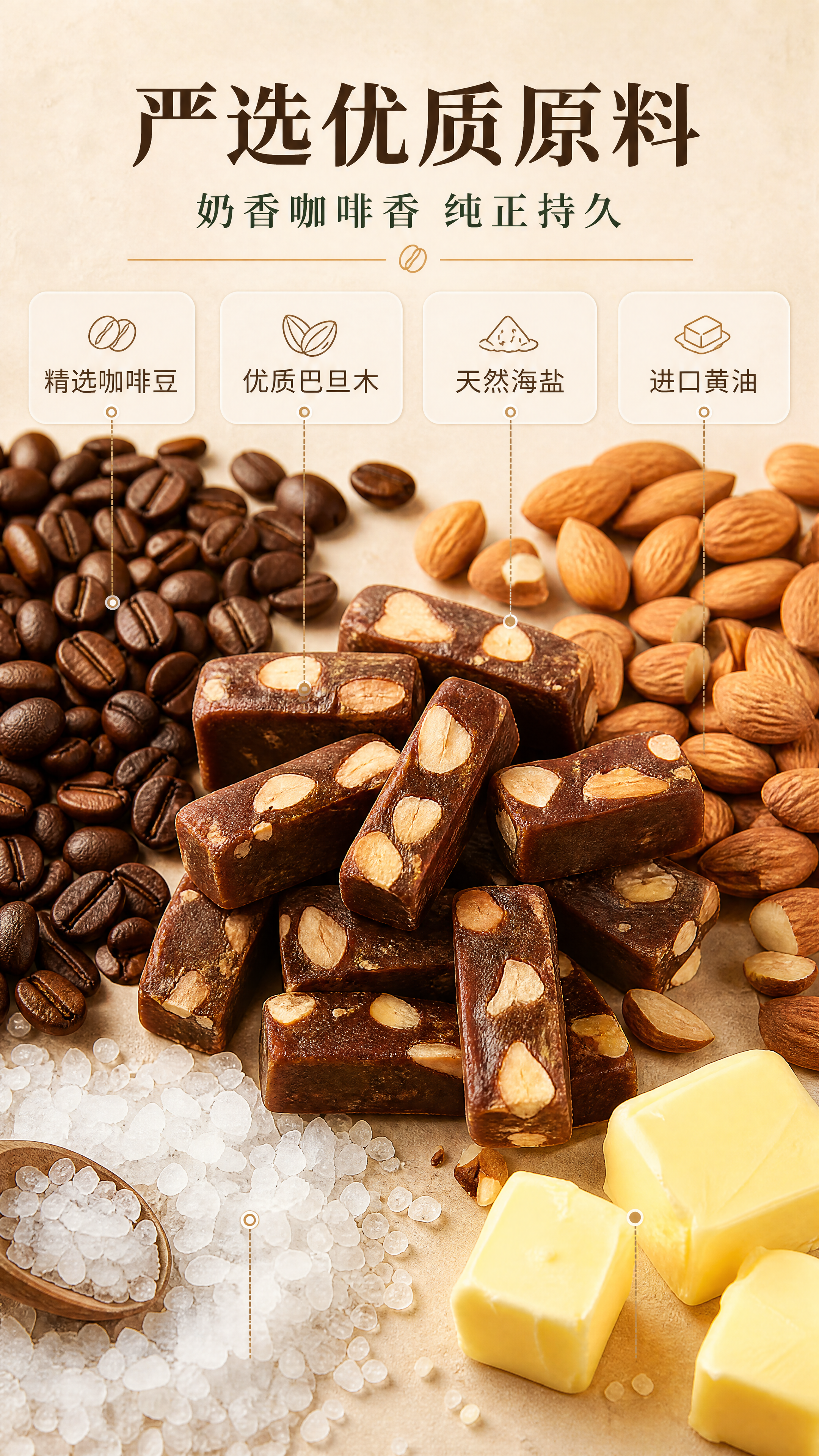 [商品] 使用【图3】深棕色咖啡酥实拍图；保留糖体深咖啡色调、… - 图片创意预览