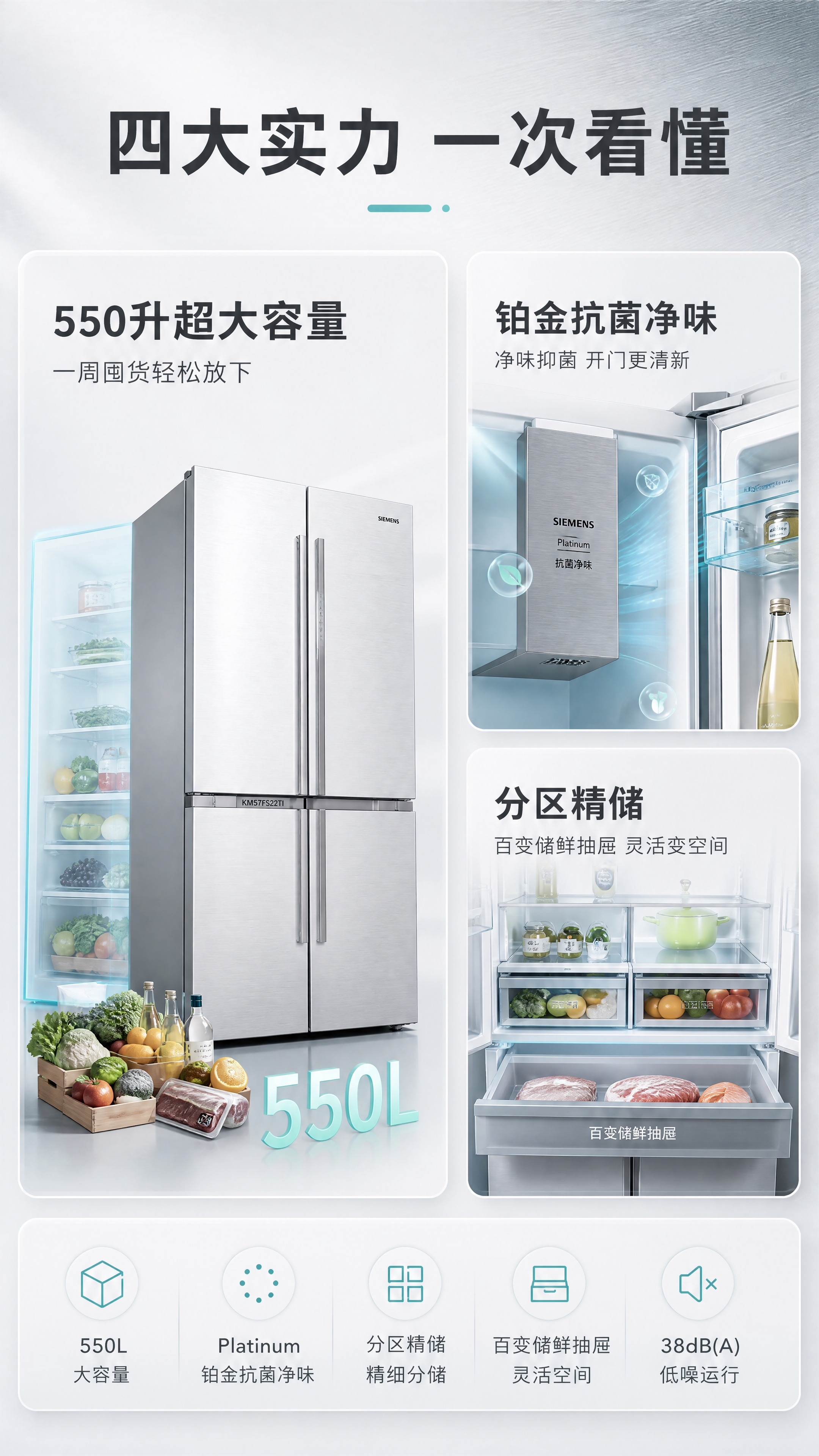 [商品] 使用【图1】西门子冰箱；保留十字对开门结构、比例、不… - 图片创意预览