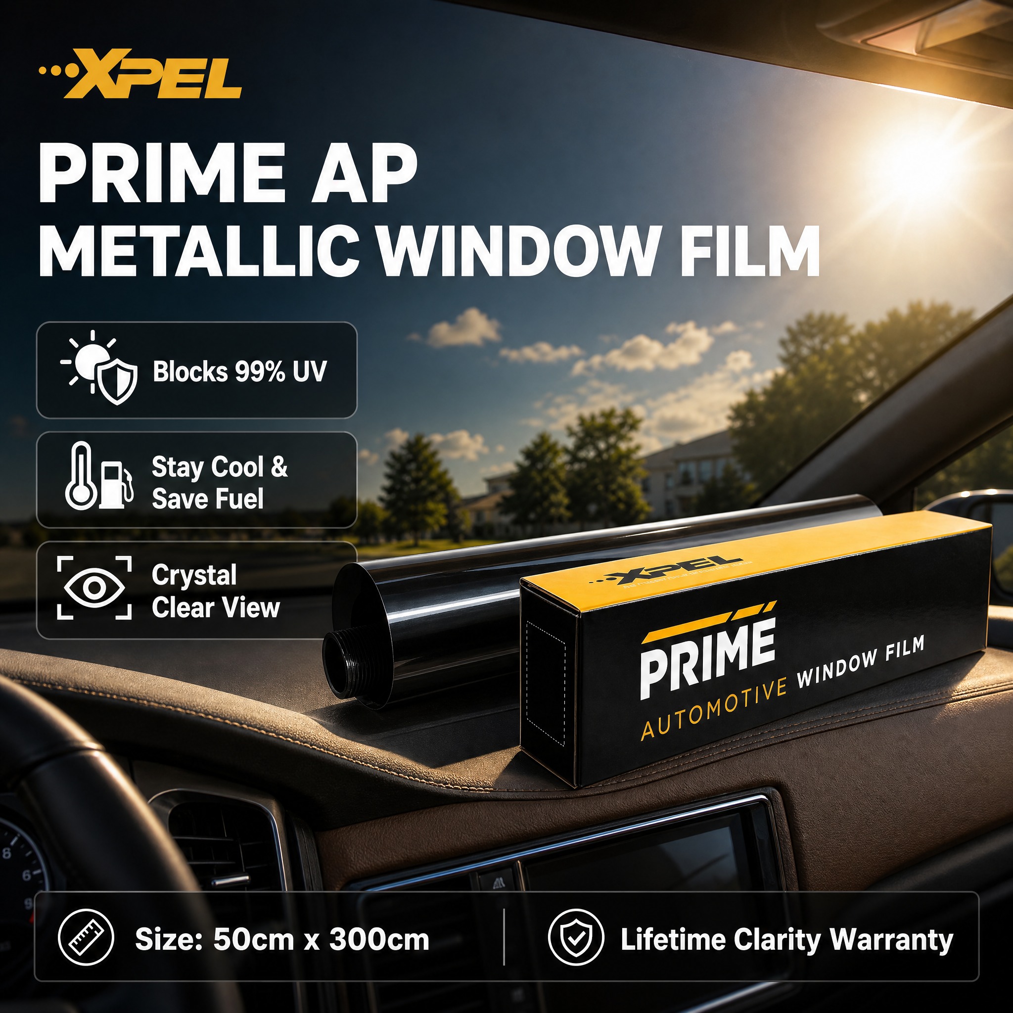 [单张主图] XPEL PRIME AP 金属汽车隔热窗膜 亚… - 图片创意预览