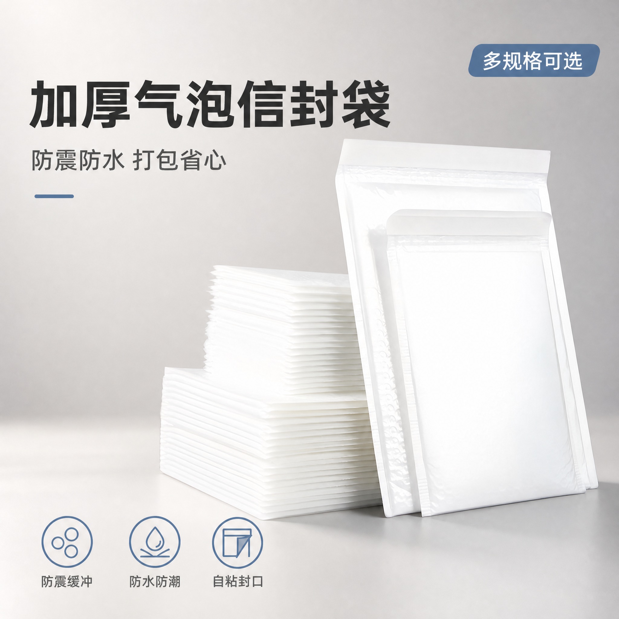[主图-1] 首图 产品识别与购买欲 展示白色复合珠光膜气泡信… - 图片创意预览
