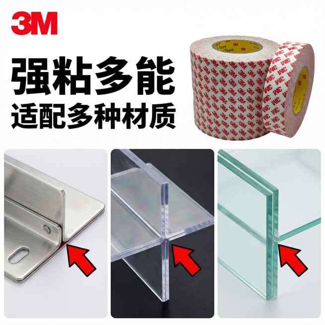一、产品简介​
3M55236 是一款半透明棉纸基材丙烯酸双面胶带，以无纺布为载体，双面涂覆高粘丙烯酸胶，兼具超薄特性与可靠粘接性，适配工业组装、家居手工等多元场景，是通用性极强的实用型粘接产品。​预览效果