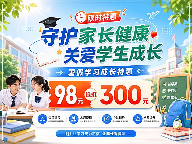 「图片1」我要的是招生风格，不是暑假健康特惠，