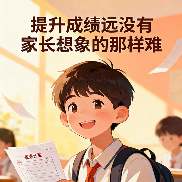 提升成绩远没有家长想象的那样难