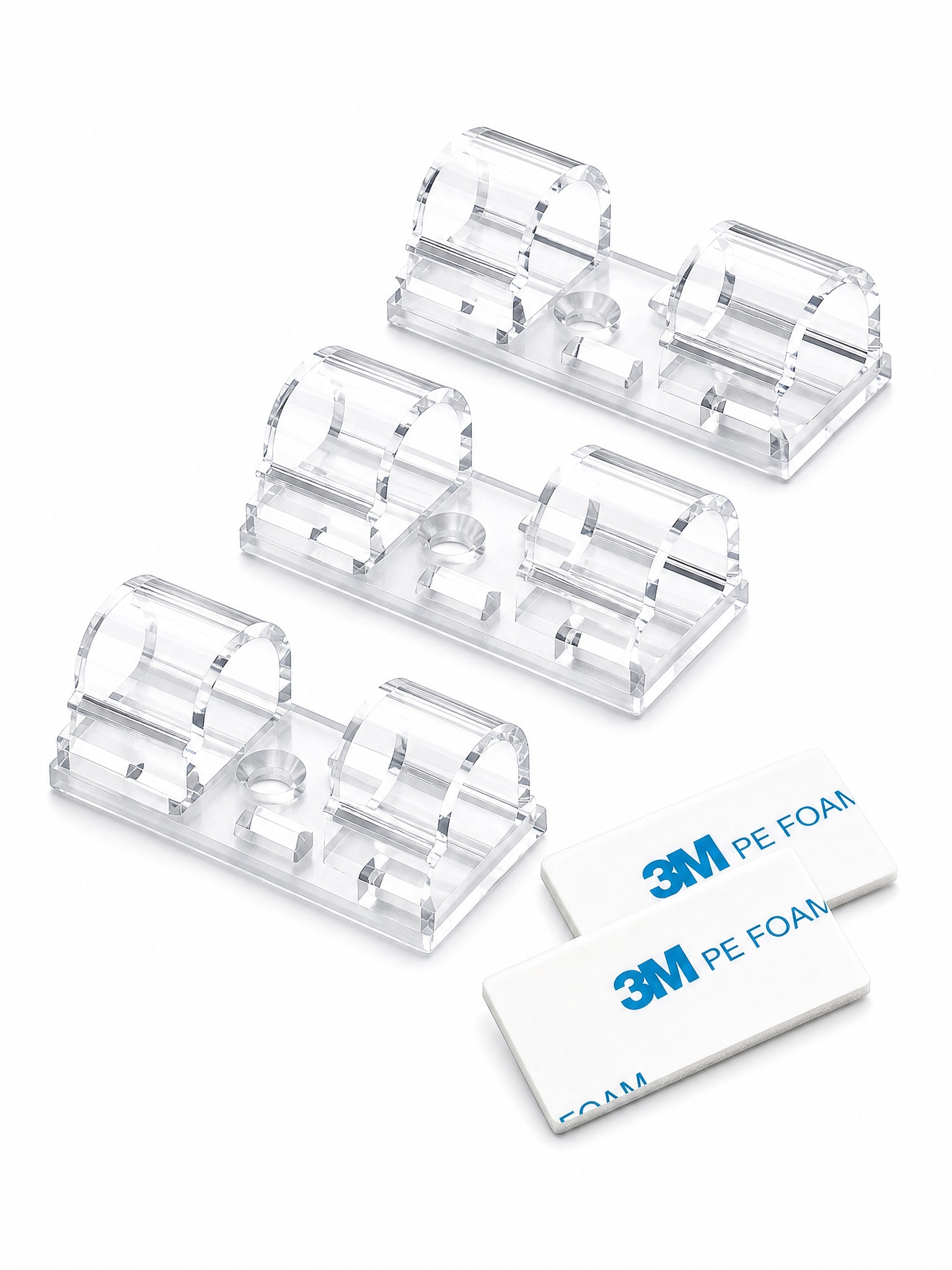 [主图-1] Clear Cable Clips with S… - 图片创意预览