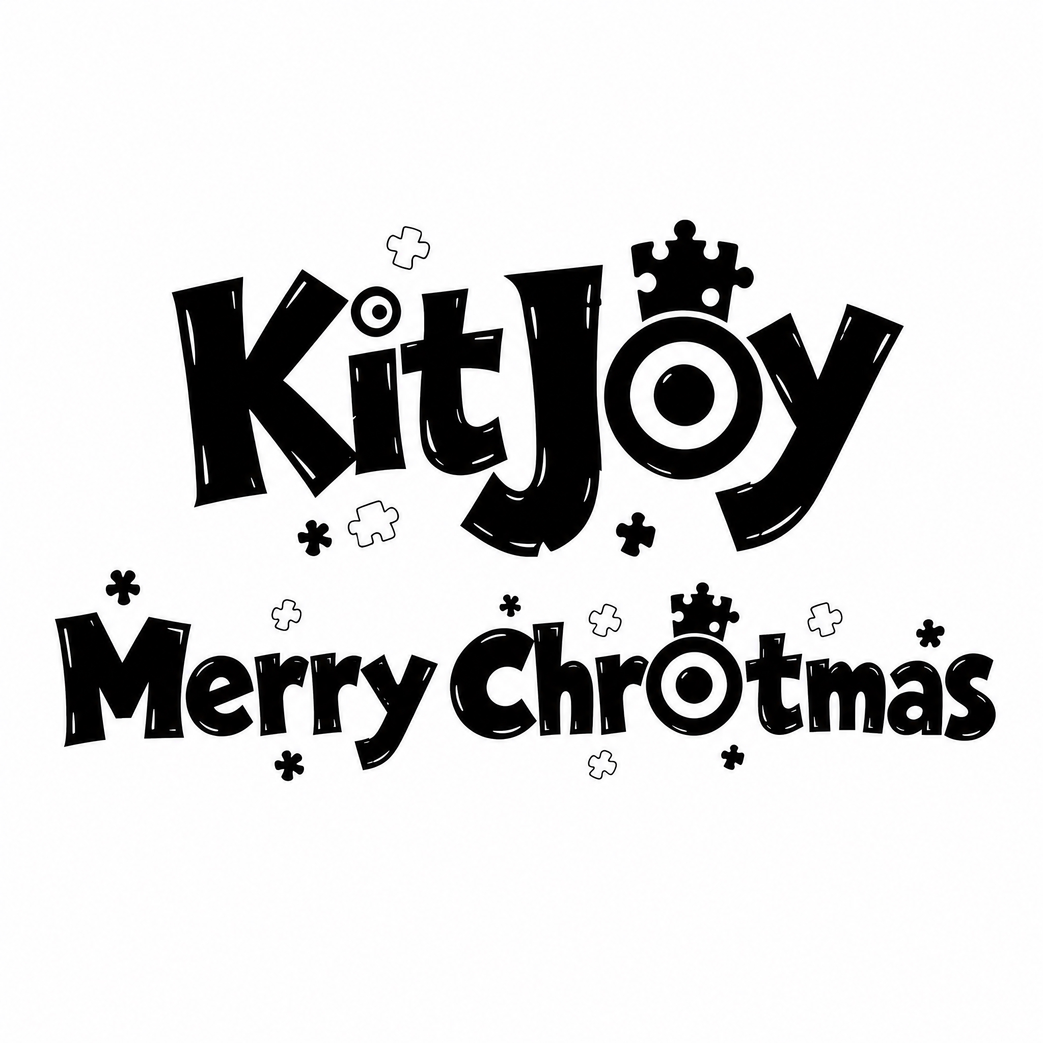 保留参考图中"KitJoy"字母设计完全不变，在其正下方添加一… - 图片创意预览