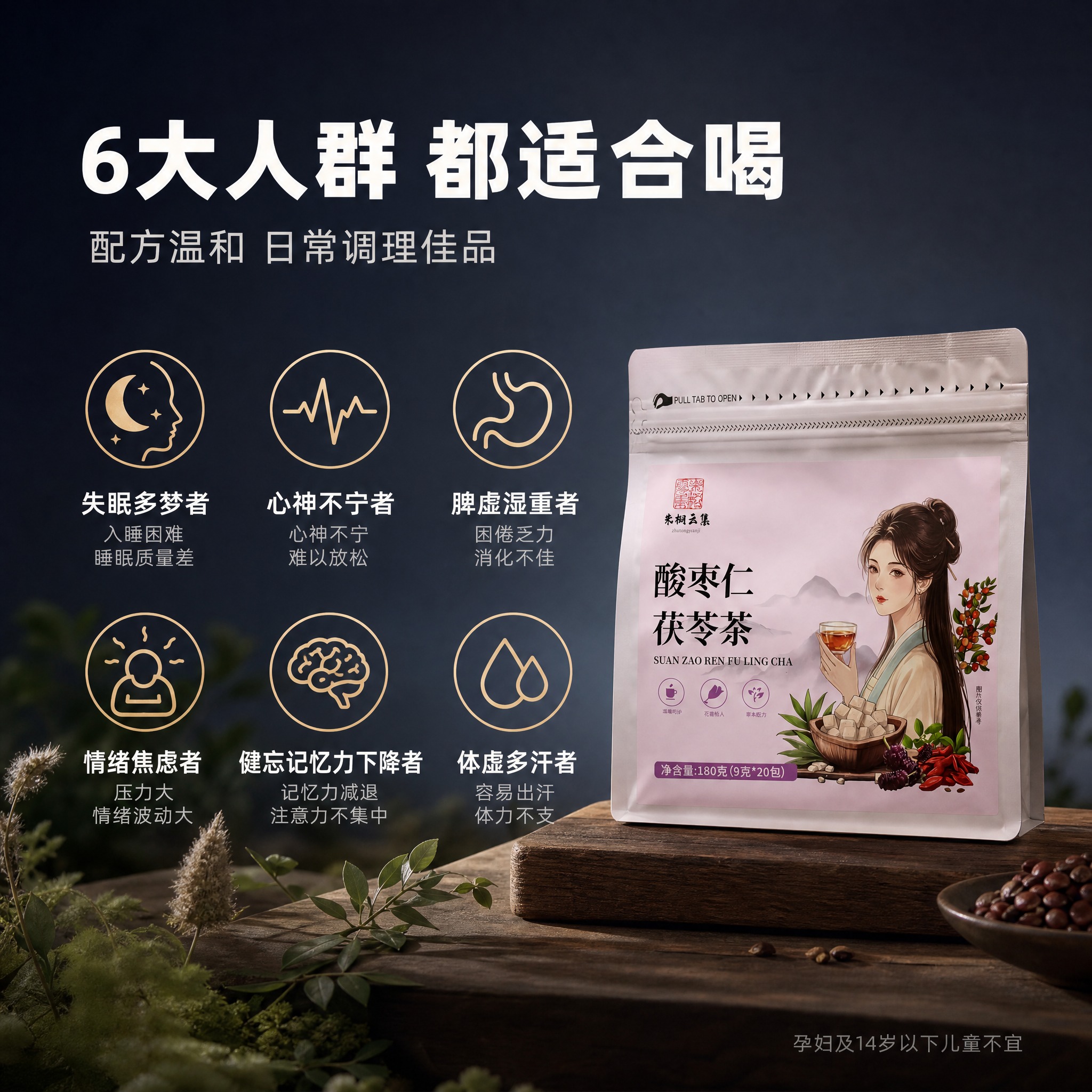 [主图-3] 适合人群卖点图 展示6大适用人群 精准对应需求… - 图片创意预览