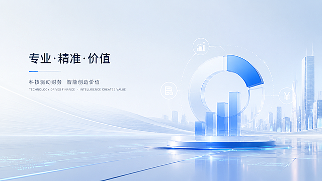 极简主义风格，兼具时尚和潮流感和科技感的背景，符合科技型财务会计服务企业定位