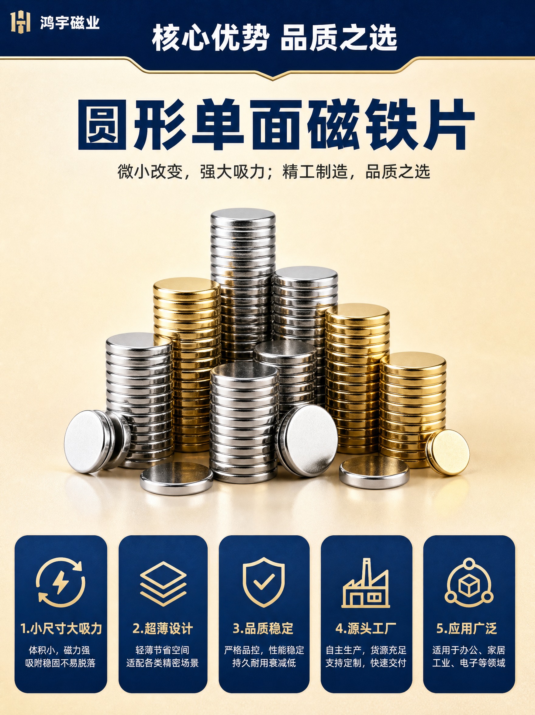 [商品] 使用【图2】圆形单面磁铁片产品；保留圆形微型磁铁的形… - 图片创意预览