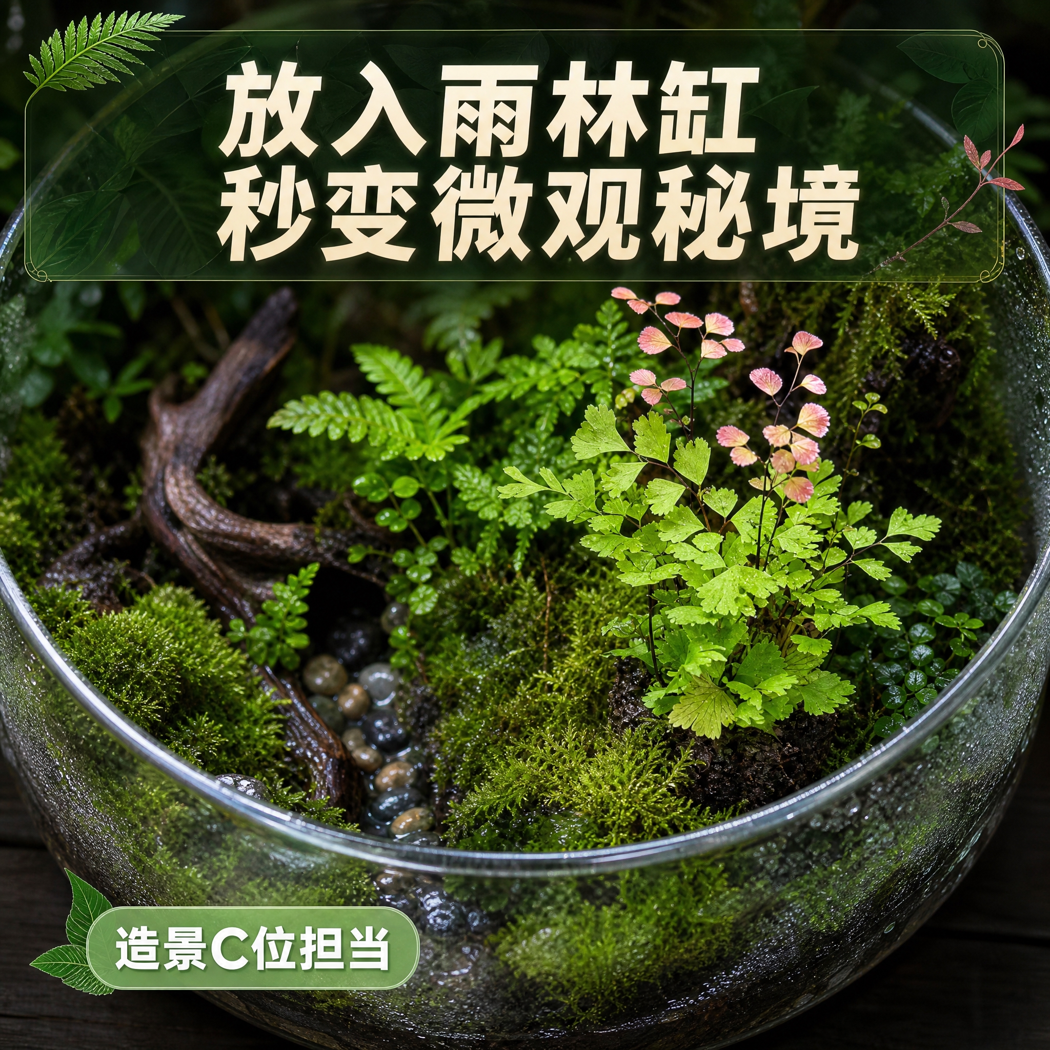 [主图-3] 雨林造景场景应用（生态缸/微景观效果）。 [统一… - 图片创意预览
