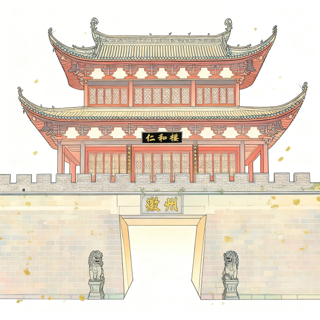 将图片转换为新中式古风插画风格预览效果