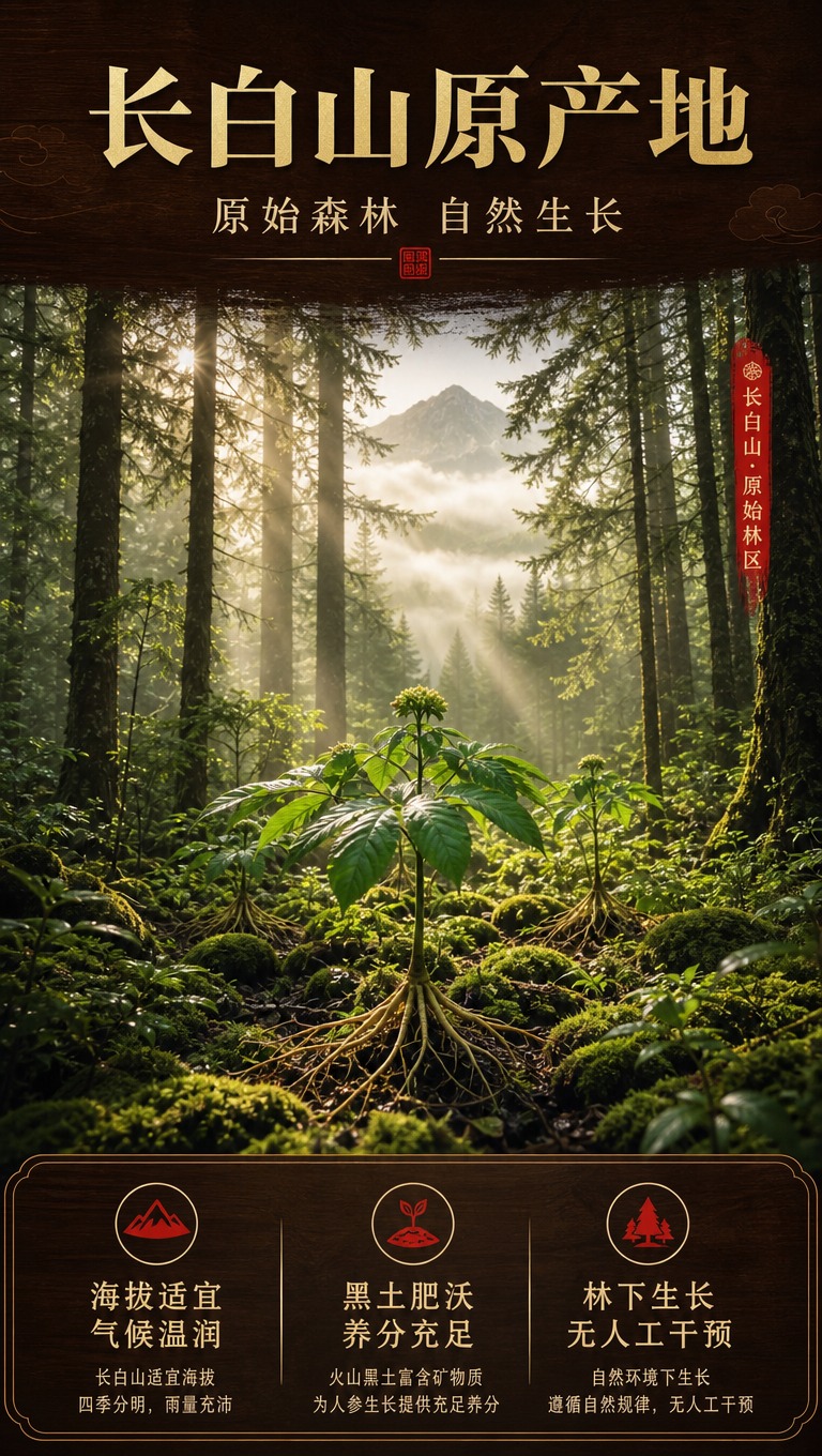 [商品] 使用【图8】长白山原始森林场景；保留森林中人参植株形… - 图片创意预览