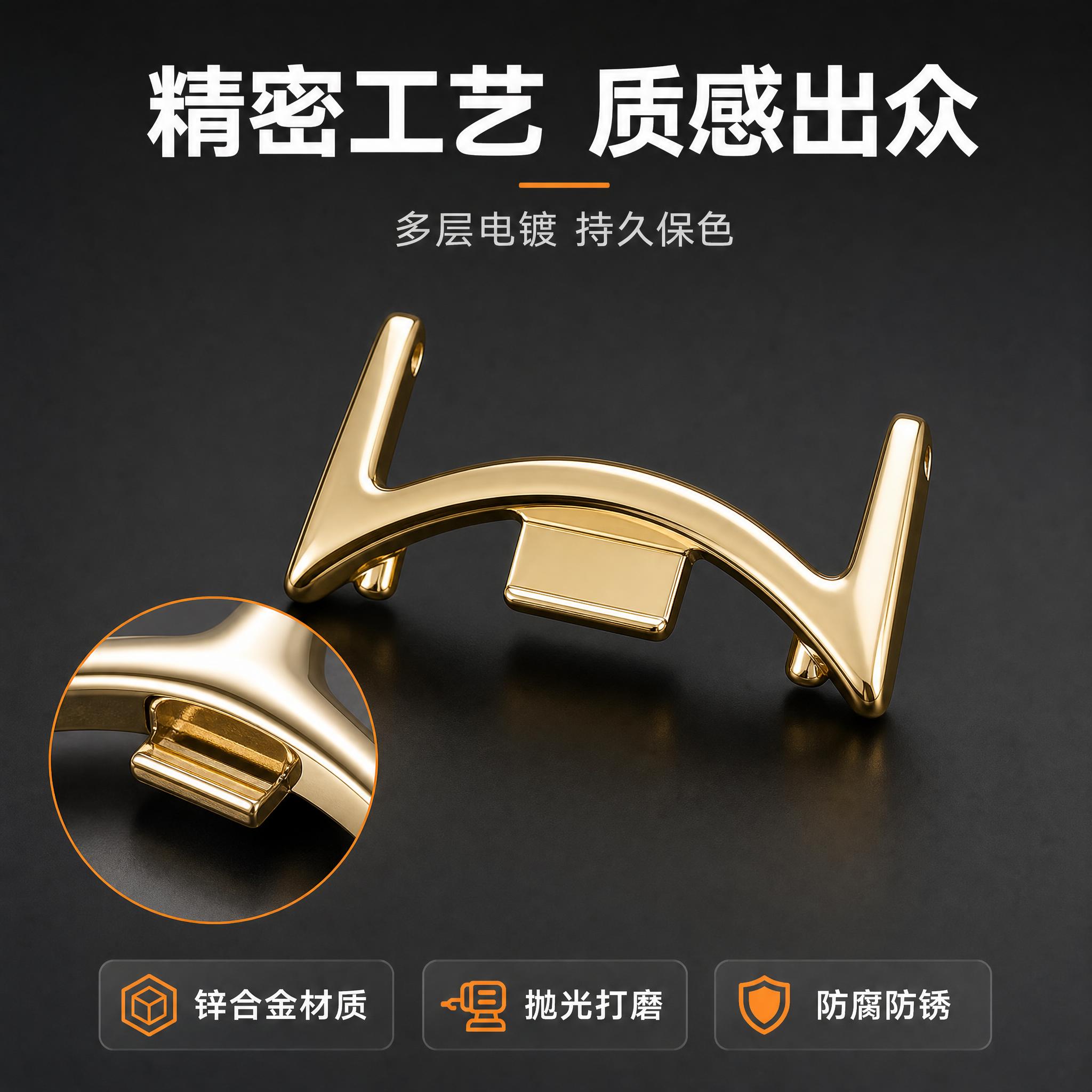[主图-3] 材质工艺细节图，展示金属表带连接器的精密做工和材… - 图片创意预览