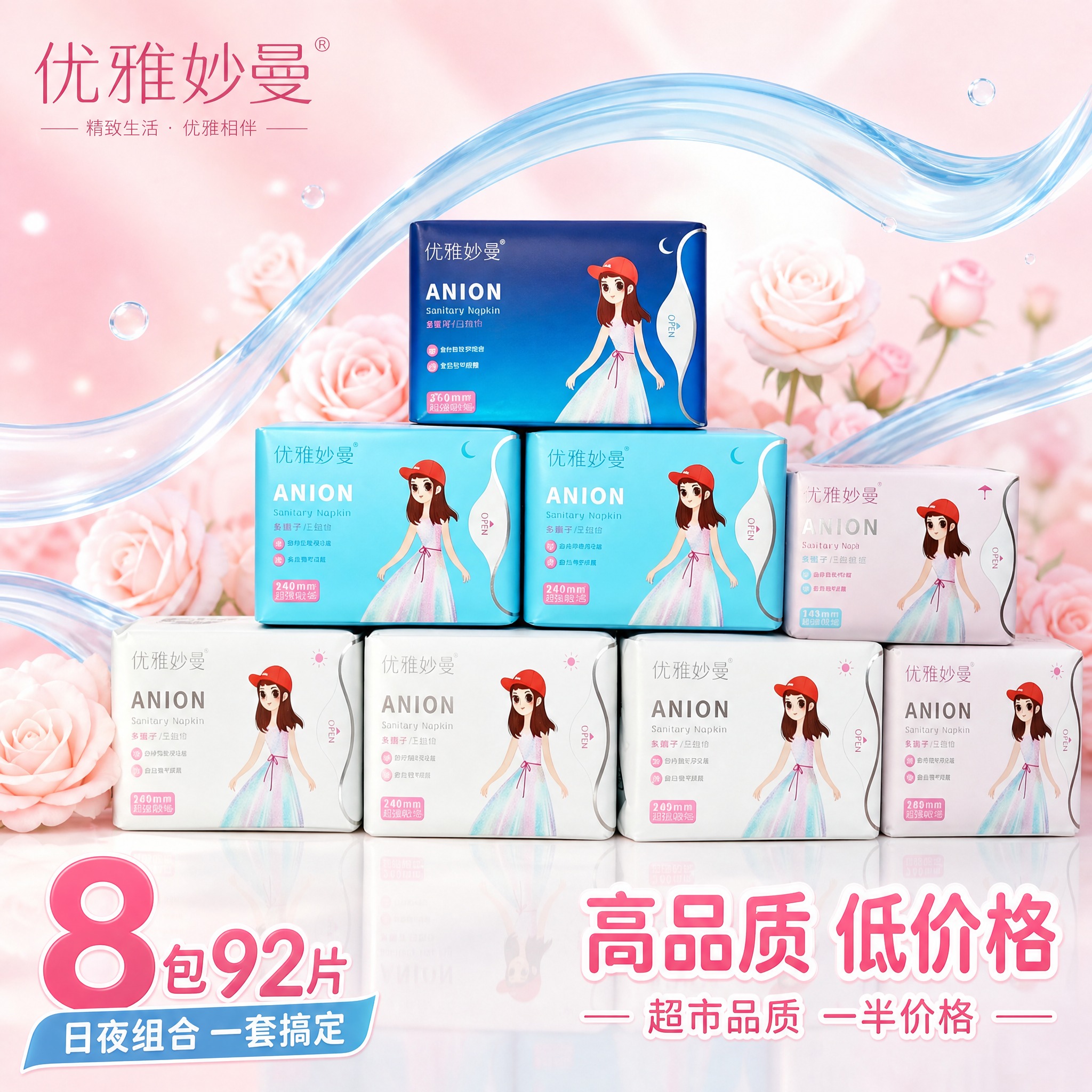 [主图-1] 首图品牌调性 超值套装展示。 [统一基调] 抖音… - 图片创意预览