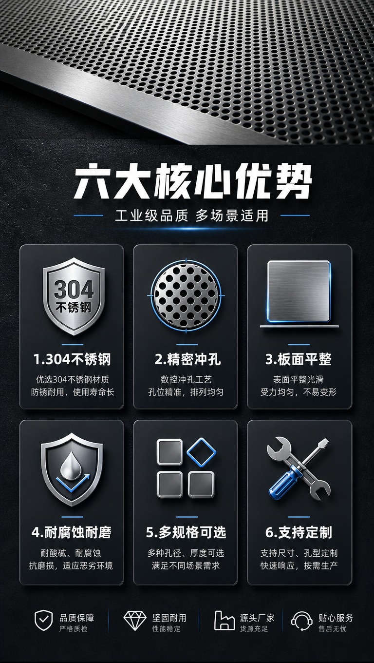 [商品] 使用【图1】304不锈钢冲孔网板局部；保留圆孔形状、… - 图片创意预览