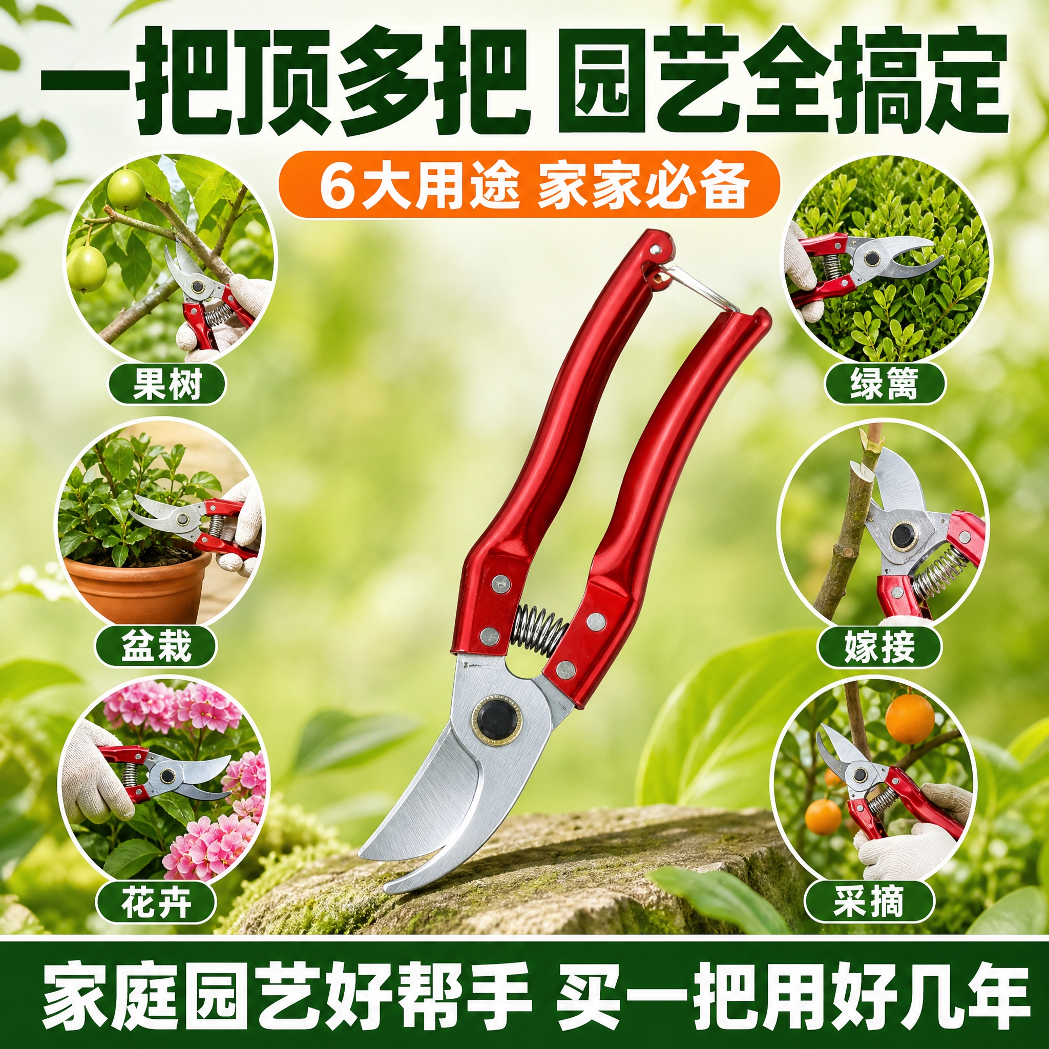 [主图-4] 多用途展示 家用园艺 一把搞定 [统一基调] 第… - 图片创意预览