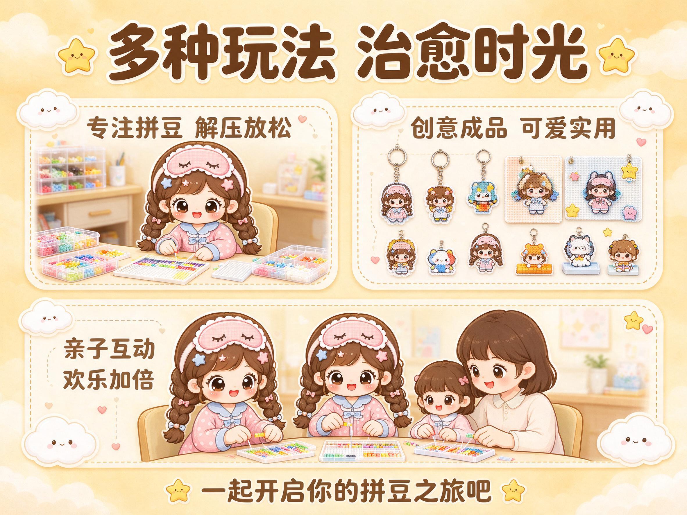 [商品] 使用【图1】窝了个豆品牌IP形象；保留女孩形象特征与… - 图片创意预览