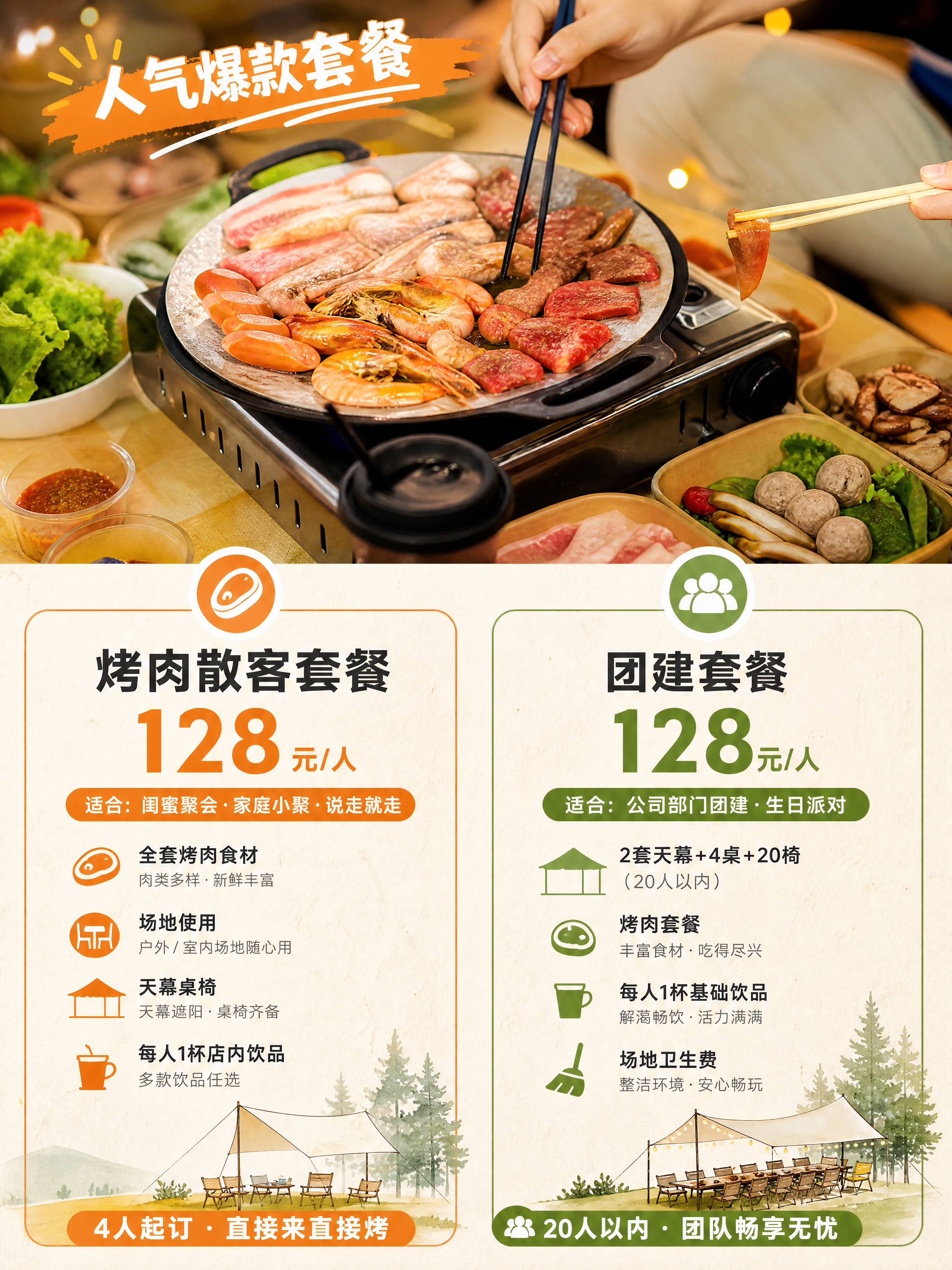 [商品] 使用【图2】烤肉实拍图作为烤肉食材展示主图；保留烤盘… - 图片创意预览