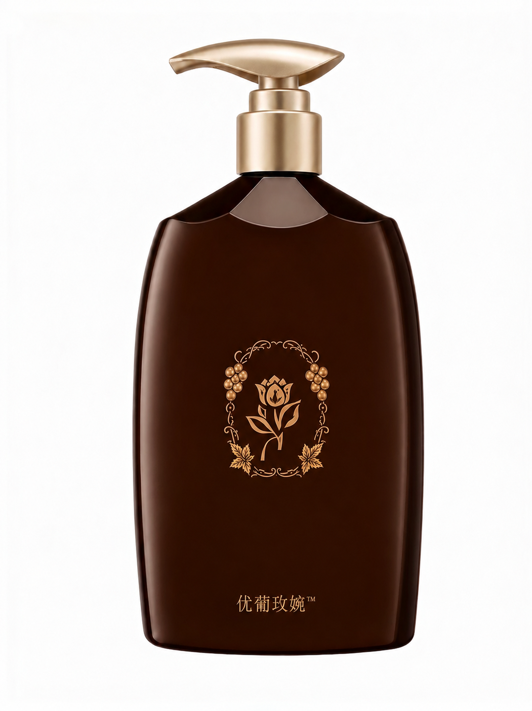 以图二的瓶子为基础，进行以下修改：1. 移除瓶身上部的小玫瑰花… - 图片创意预览