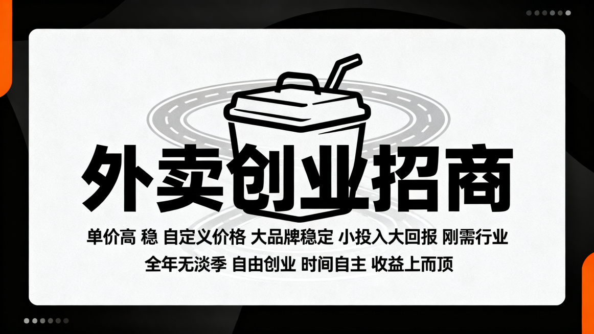 帮忙生成20张，外卖平台入驻，文案突出单价.高 稳. 自定义价格 .大品牌稳定 小投入大回报｜刚需行业｜全年无淡季 自由创业｜时间自主｜收益上不封顶 不要有联系方式以及LOGO预览效果