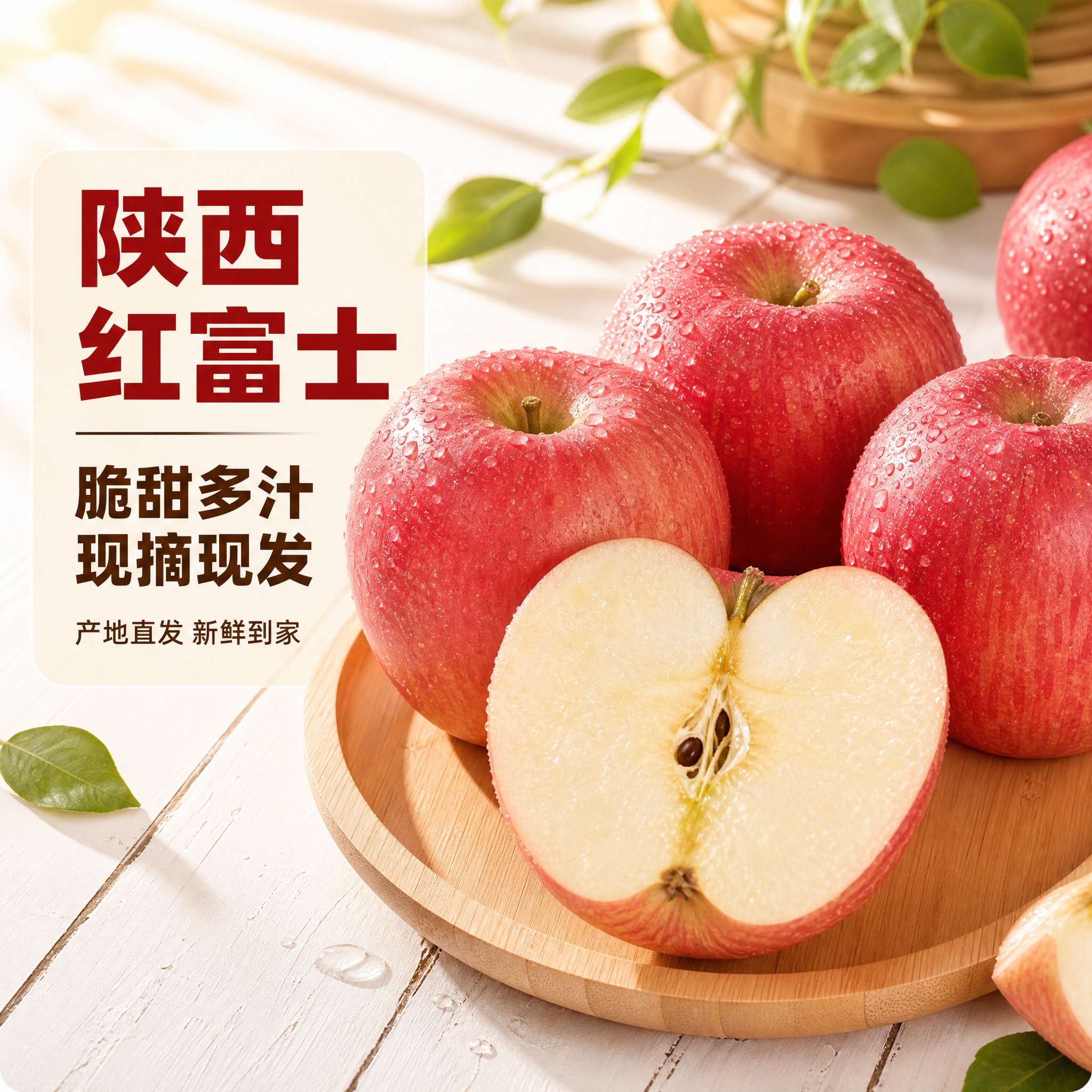 [主图-1] 首图点击率 陕西红富士苹果 食欲诱惑场景。 [统… - 图片创意预览