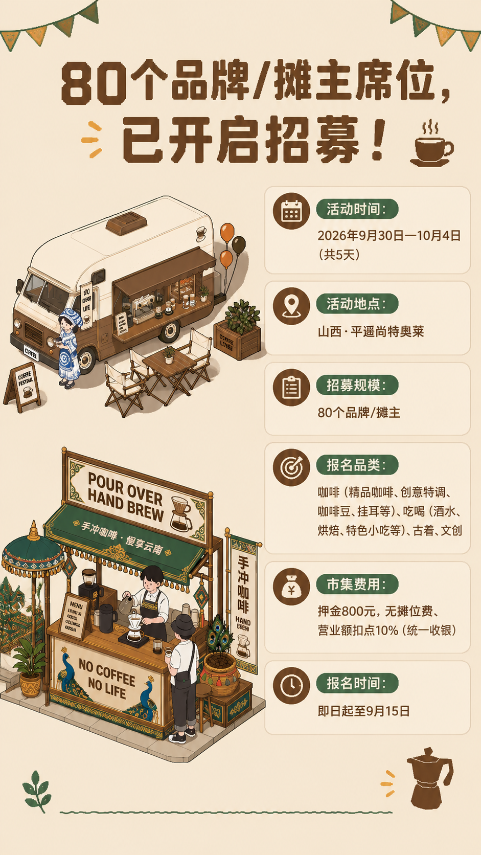 [商品] 使用【图22】咖啡餐车插画元素，原样使用不修改；使用… - 图片创意预览