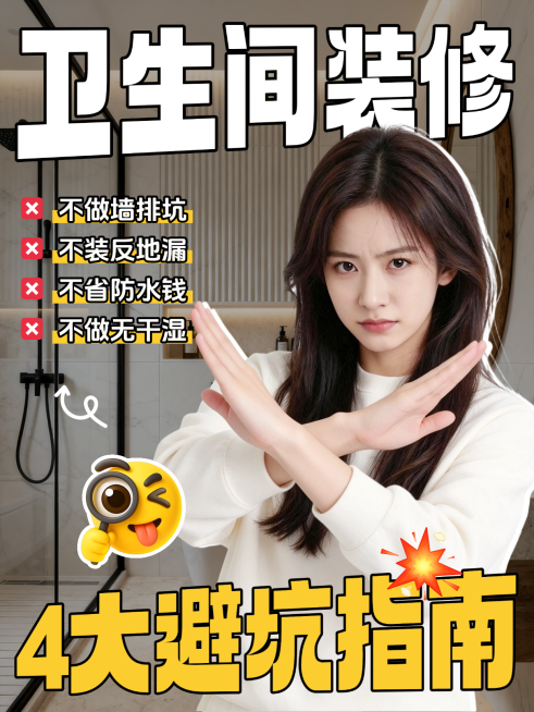 装修攻略误区科普人像小红书封面预览效果