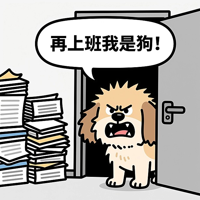 再上班我是狗！