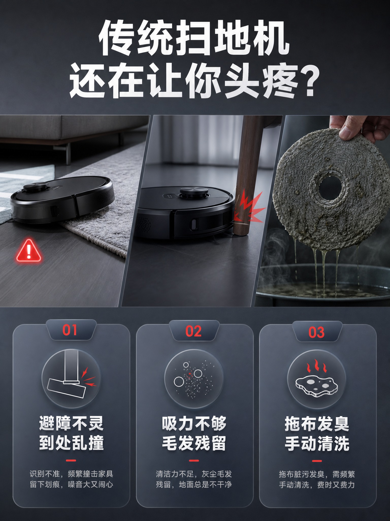 [商品] 本页为痛点直击页，无需产品图。 [画面] 第2张痛点… - 图片创意预览