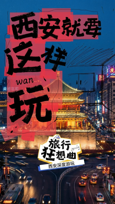 更换图片的整体背景图，换成钟楼的夜景图预览效果