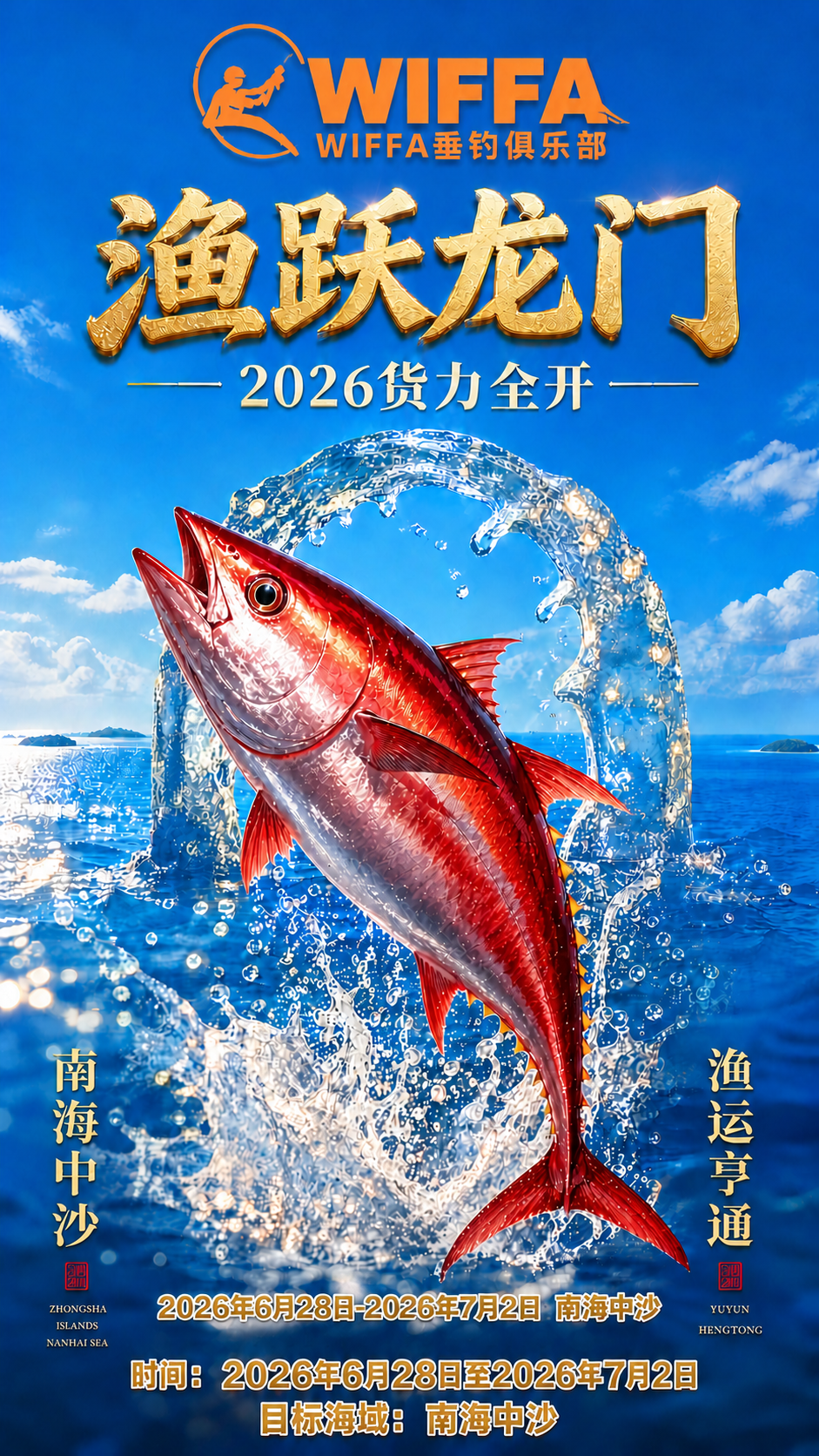 基于图3进行修改：删除底部横幅中的文案“向大海出发·钓精彩人生… - 图片创意预览