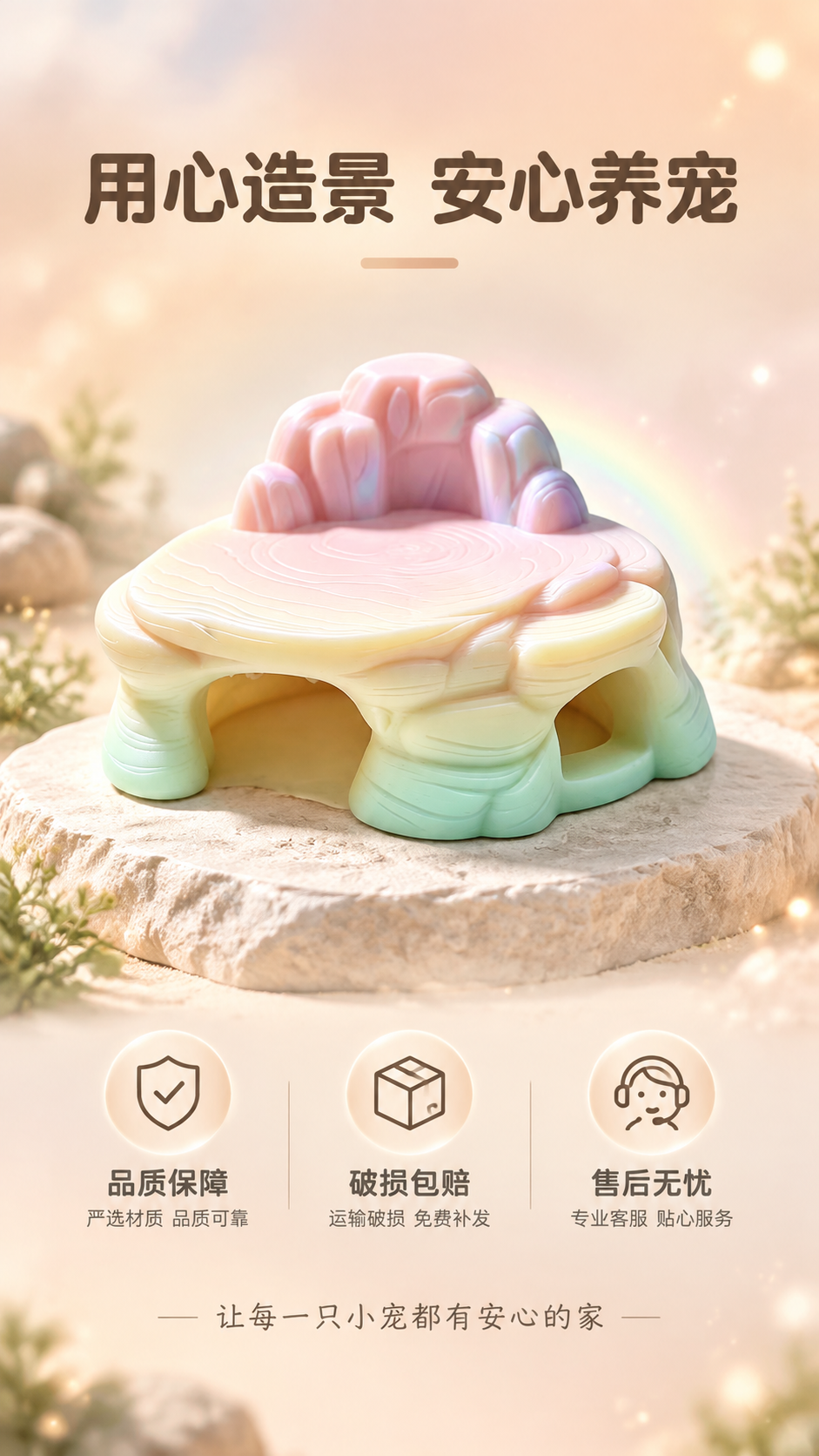 [商品] 使用【图5】霓霞款（彩虹渐变）躲避屋；保留双洞结构、… - 图片创意预览