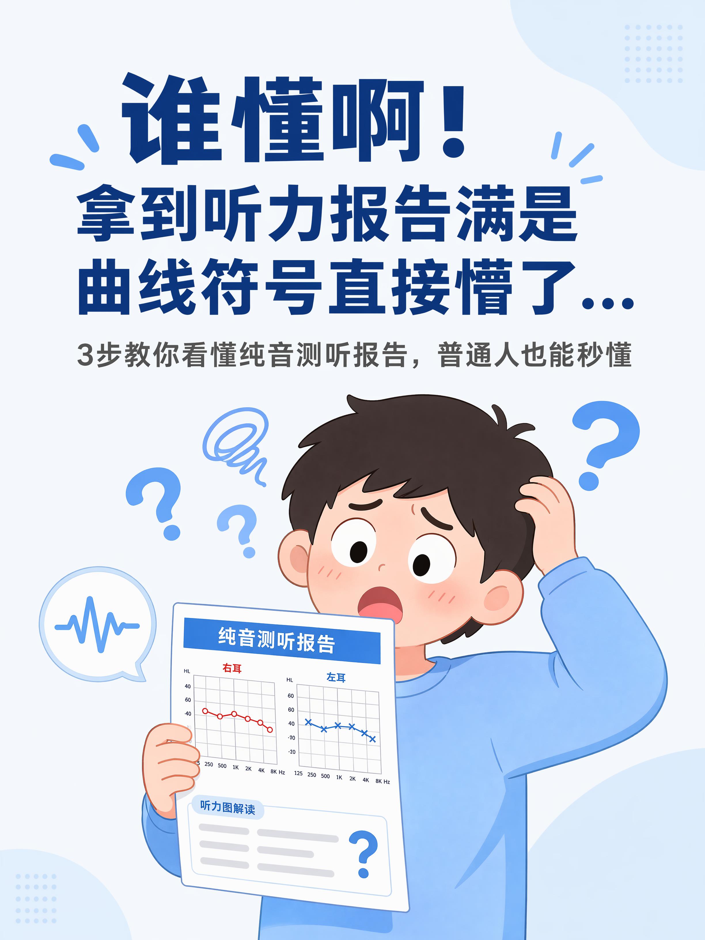 [第1屏] 详情页封面头图-纯音测听报告解读科普内容。 [氛围… - 图片创意预览