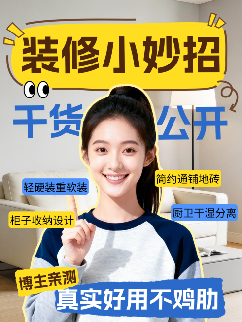 装修小妙招小红书封面预览效果