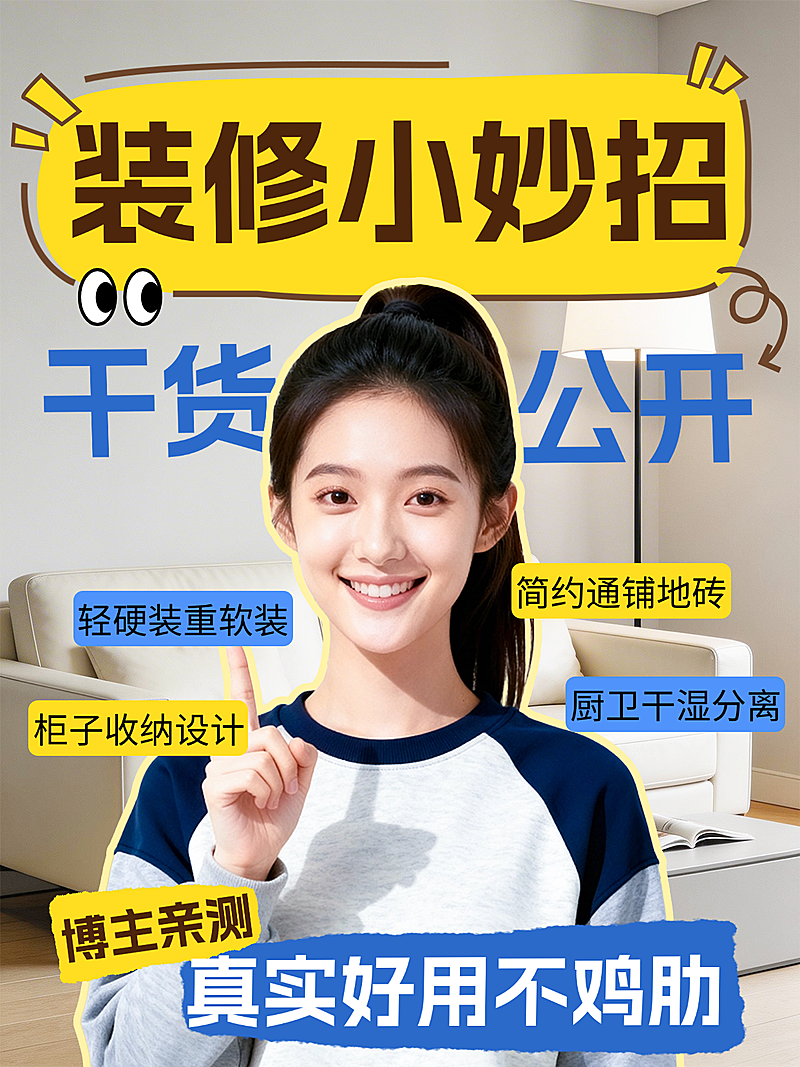 装修小妙招小红书封面