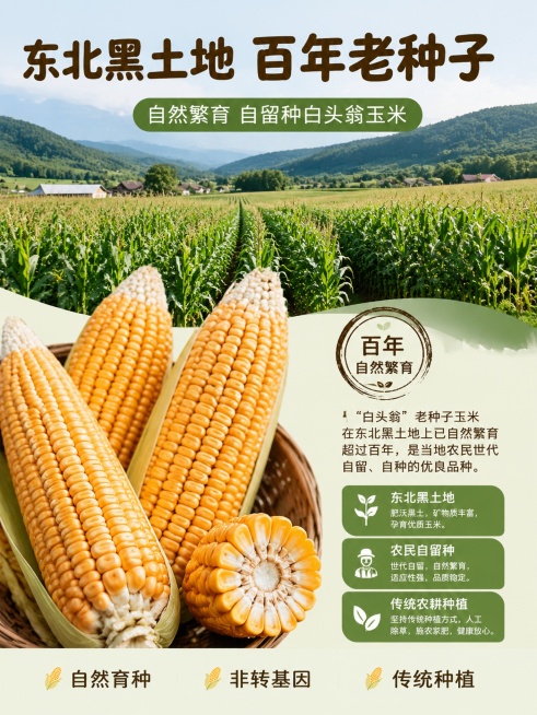 「图片1」「图片1」「图片1」「图片1」「图片1」「图片1」「图片1」「图片1」这个产品叫“玉米浆包”，配料只有糯玉米，而且是东北农民的自留种，自然繁育百年的老种子玉米，种子叫“白头翁”，玉米浆包吃法预览效果