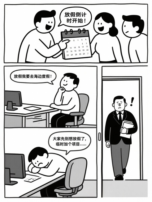 放假倒计时开始！预览效果